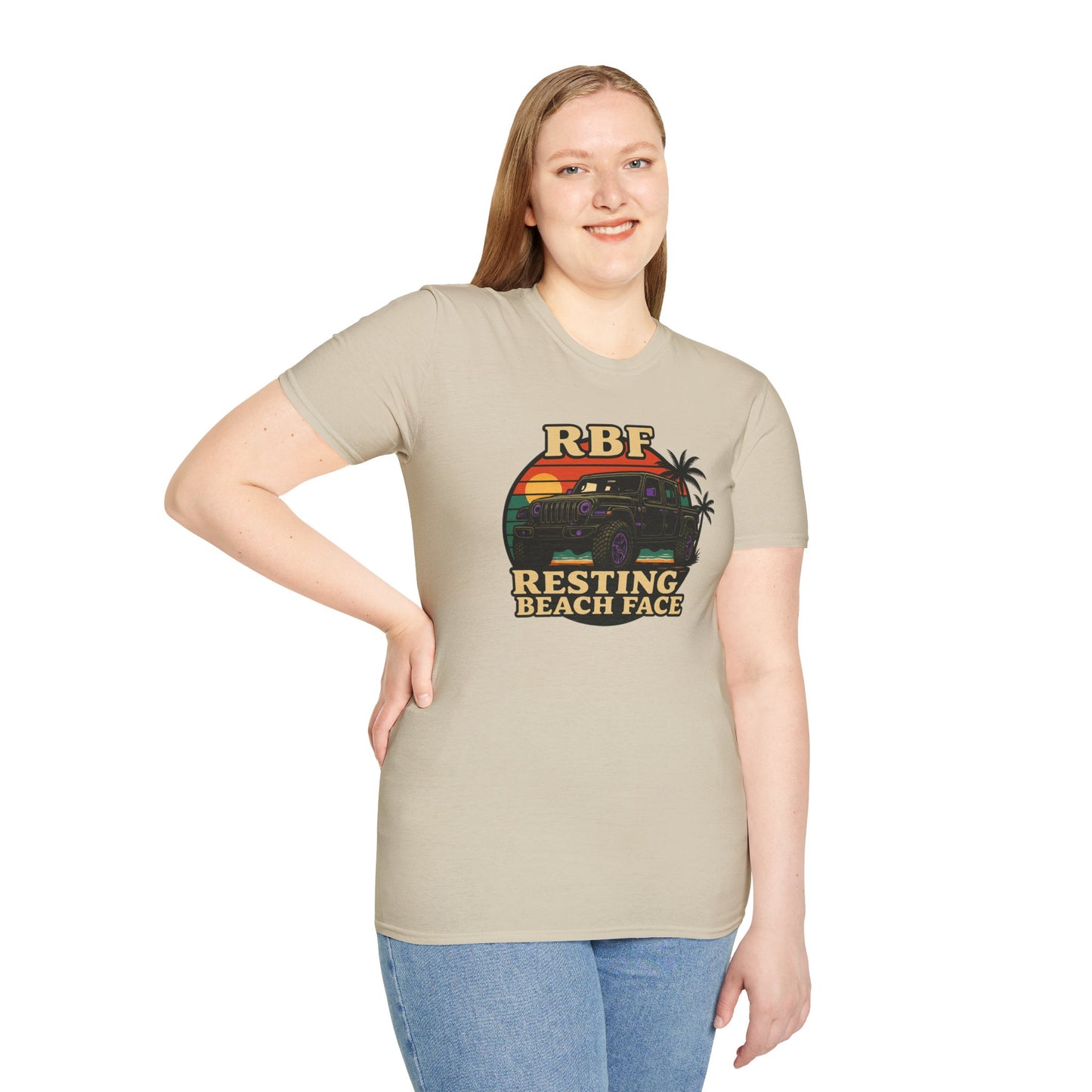 Resting Beach Face T-Shirt | Resting Beach Face | Summer Casual Wear, Vacation Tee, Beach Lover Gift, Relaxed Style, Unisex Apparel