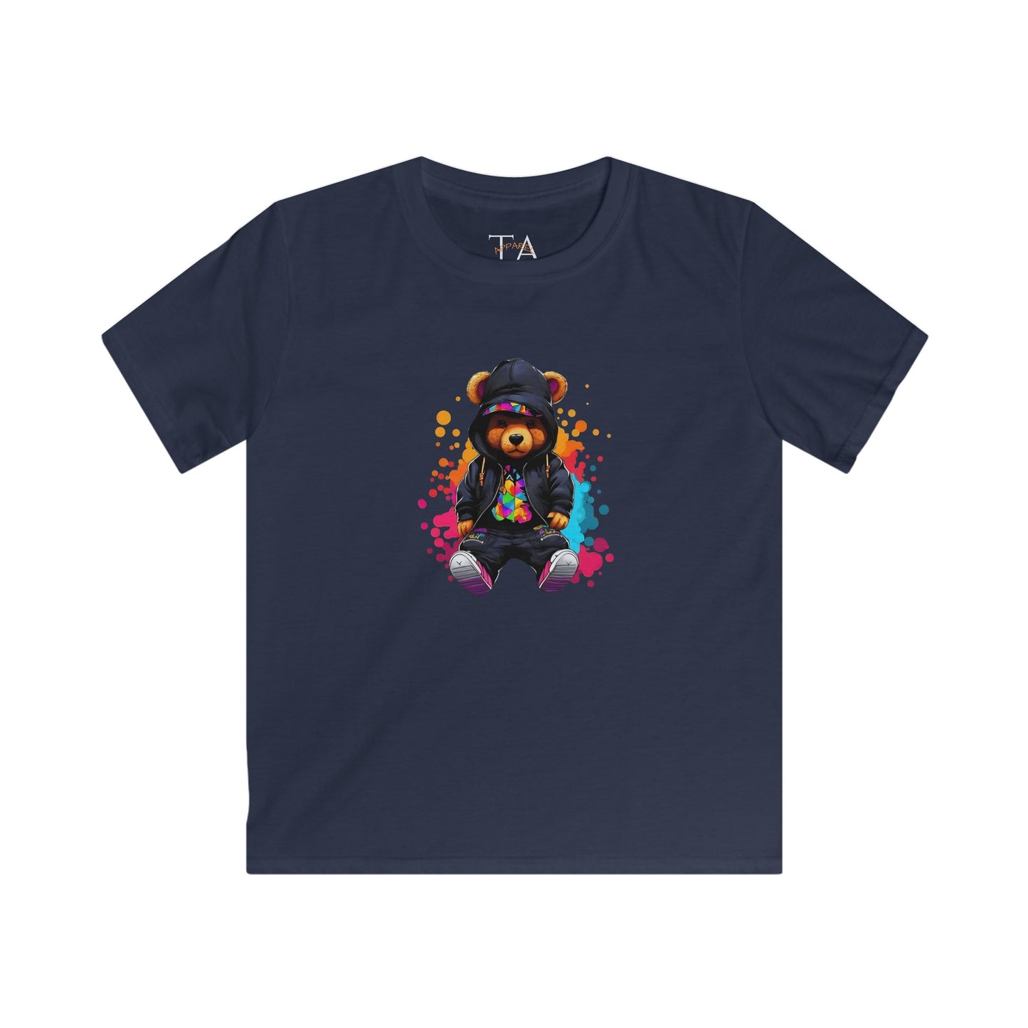 Kids Colorful Bear Tee, Cute Bear Shirt, Fun Graphic Tee, Perfect for Birthdays, Playdates, Gifts for Kids, Playful Summer Wear