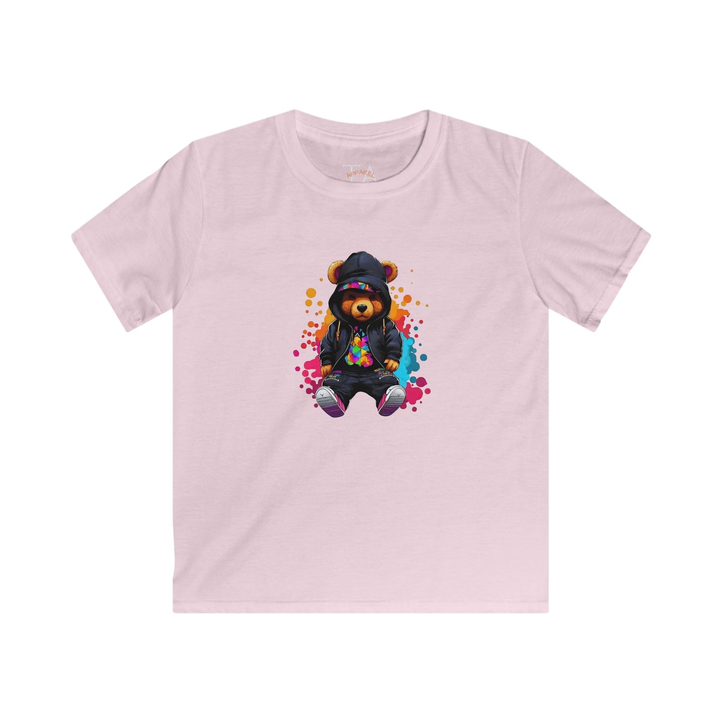 Kids Colorful Bear Tee, Cute Bear Shirt, Fun Graphic Tee, Perfect for Birthdays, Playdates, Gifts for Kids, Playful Summer Wear