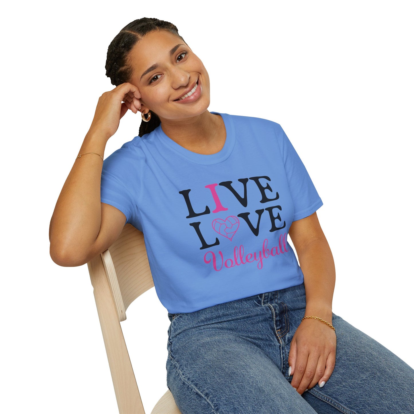 Volleyball T-Shirt - I love Volleyball design