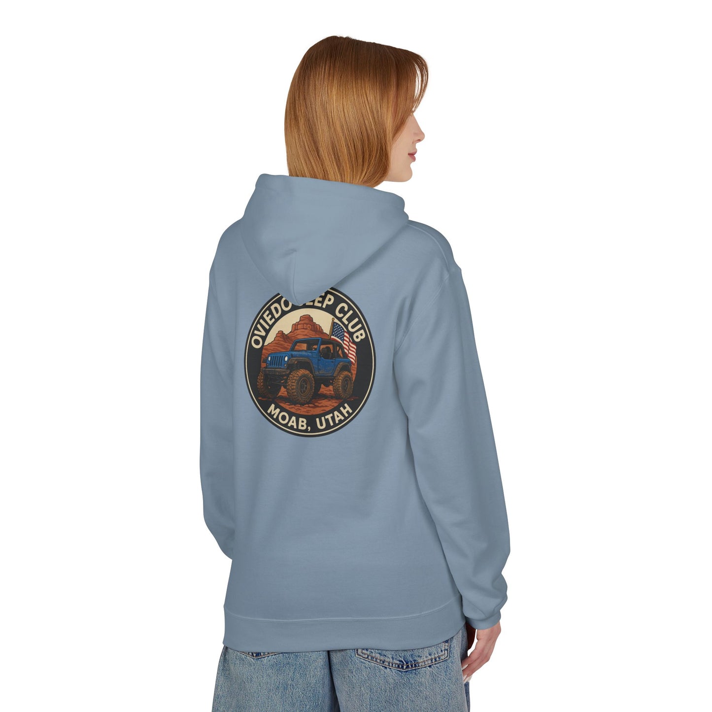 Oviedo Jeep Club Adventure Fleece Hoodie - Oviedo Jeep Club Outdoor Apparel for Jeep Lovers