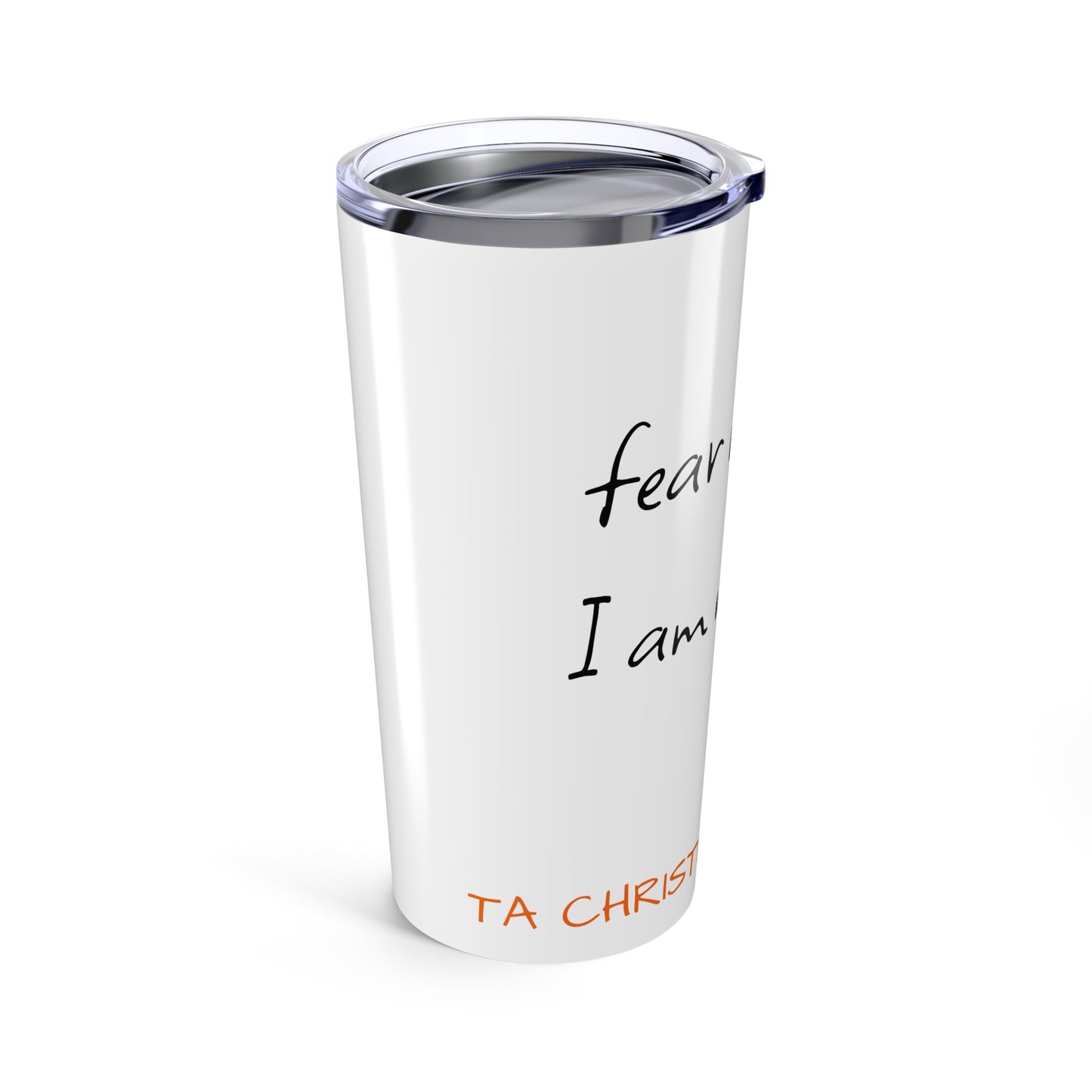 Tumbler 20oz, Christian Walk by Faith Design, Religious Travel Cup, Inspirational Drinkware, Bible Verse Gift, Faithful Quote Tumbler