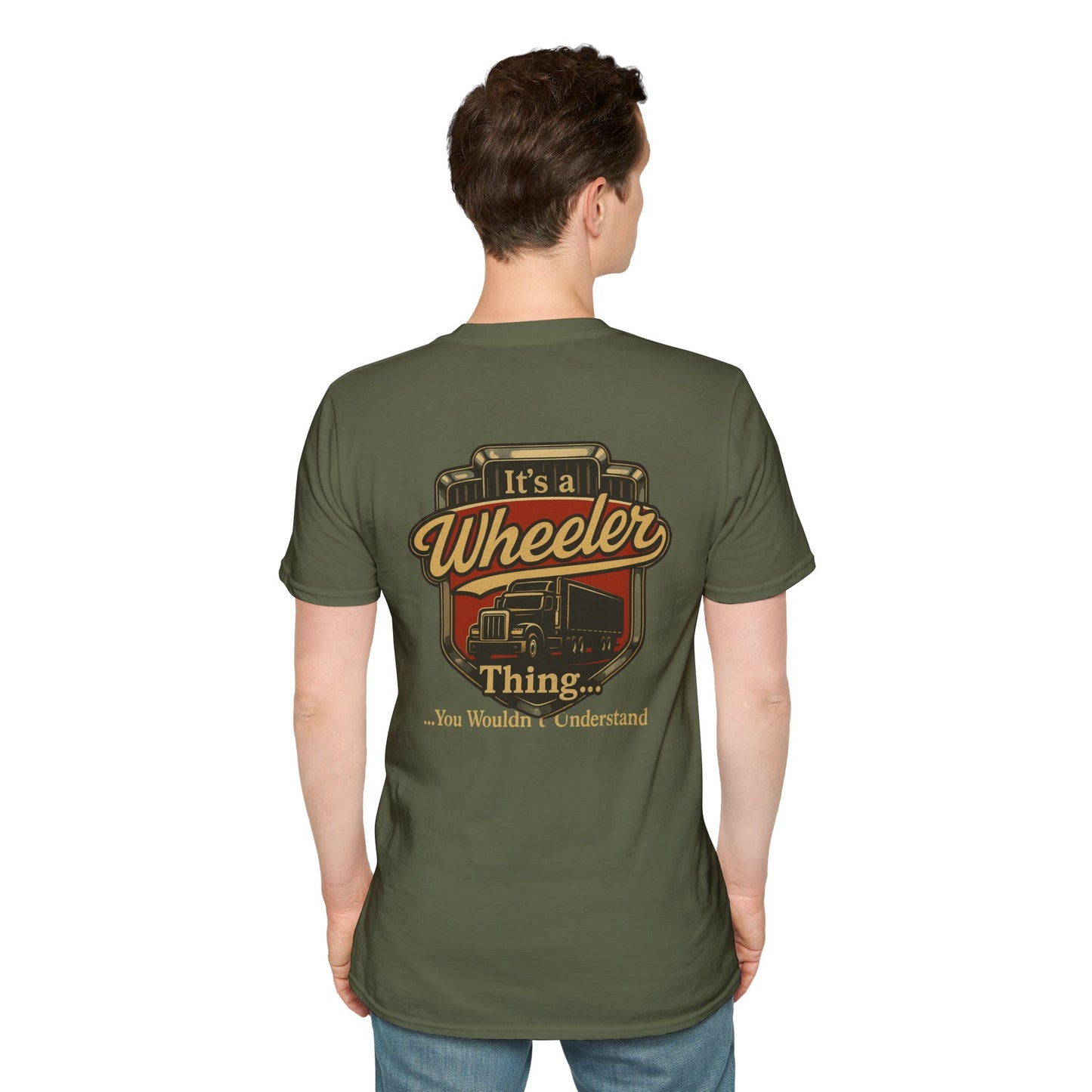 "It's a Wheeler Thing" Unisex Softstyle T-Shirt, Ideal for Truck Lovers, Gifts for Drivers, Casual Wear, Perfect for Birthdays, Father's Day