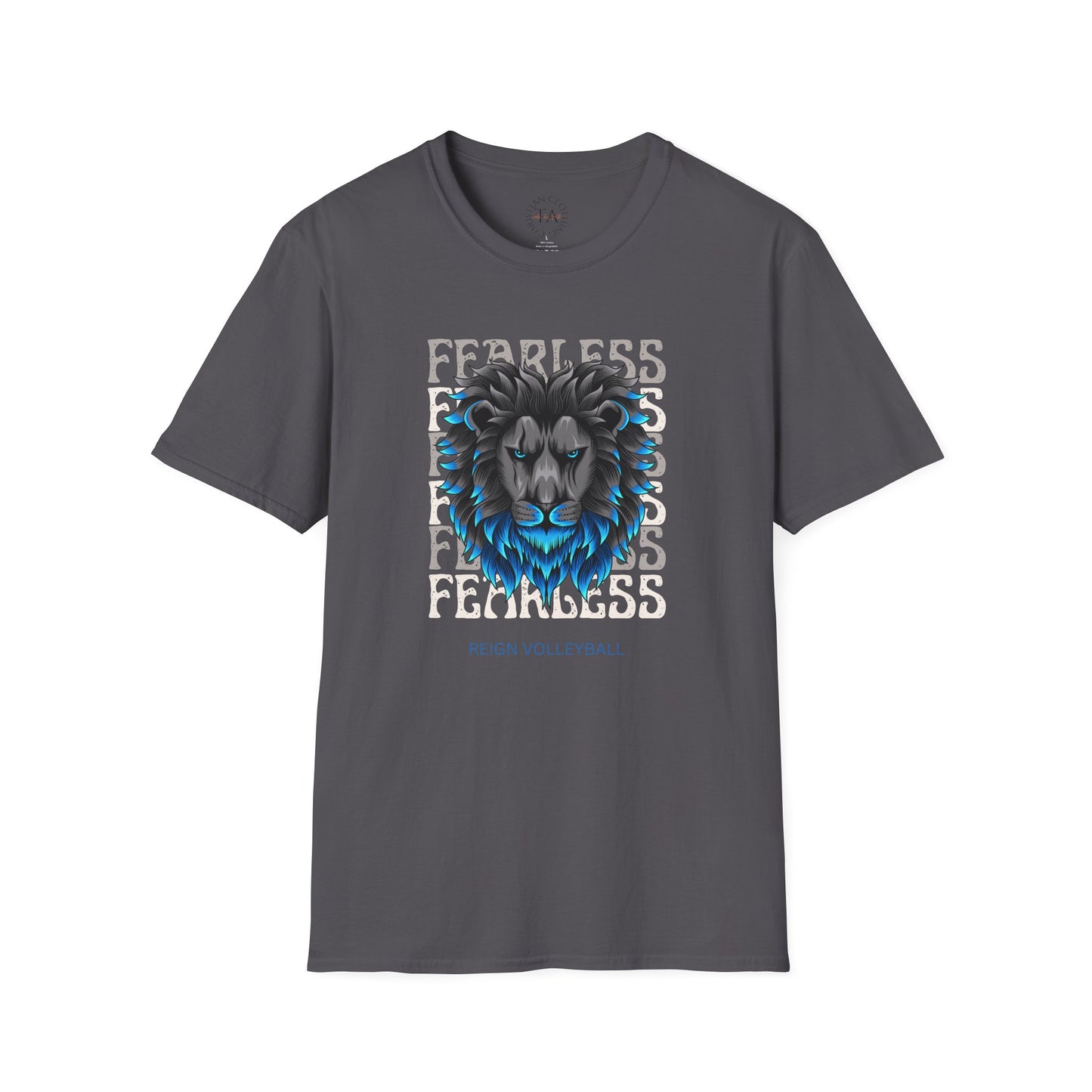 Fearless Lion Volleyball T-Shirt | Unisex Softstyle Tee