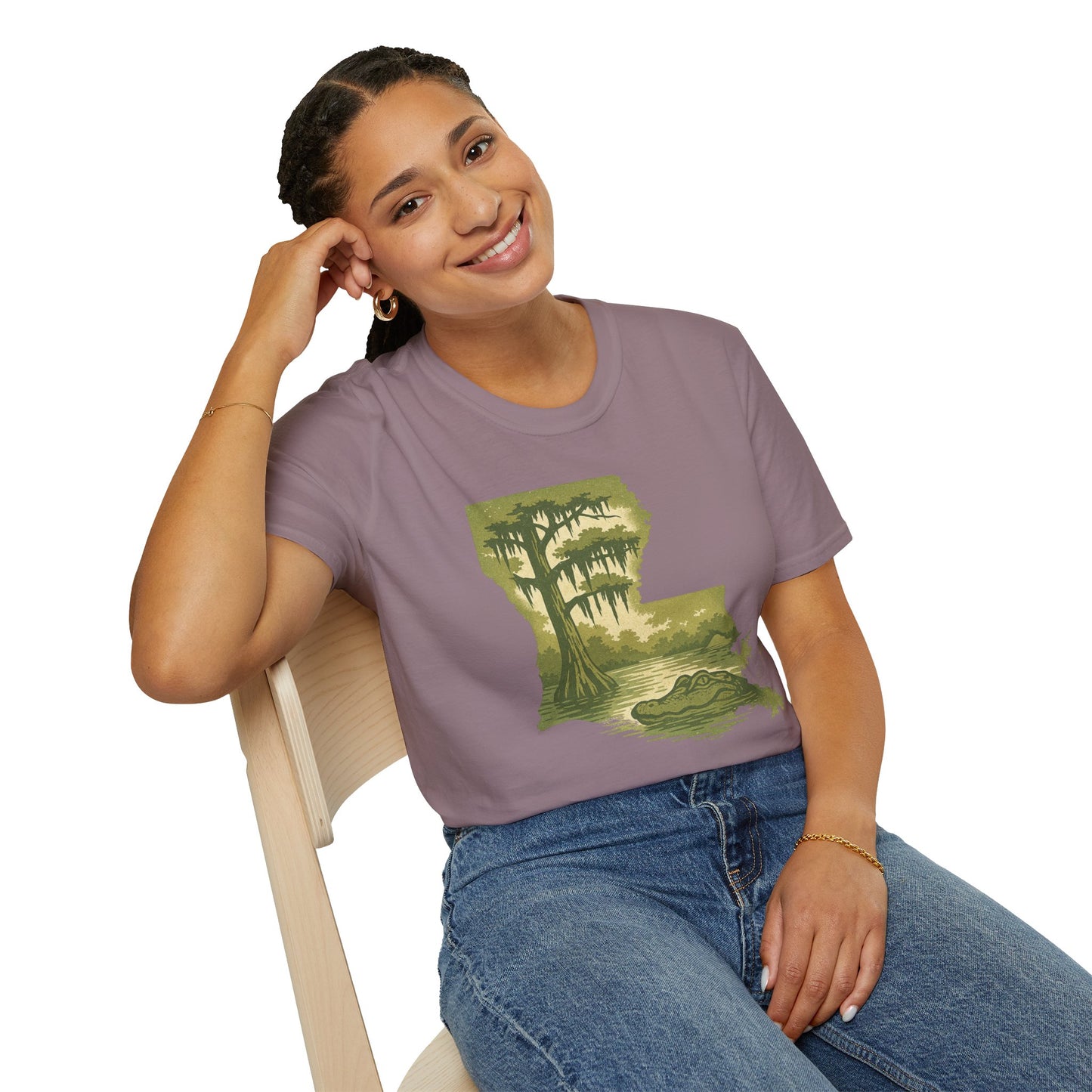 Louisiana Nature T-Shirt, Gift for Nature Lovers, Unisex Tee, Travel Souvenir, Outdoor Enthusiast Apparel, Urban Jungle Style