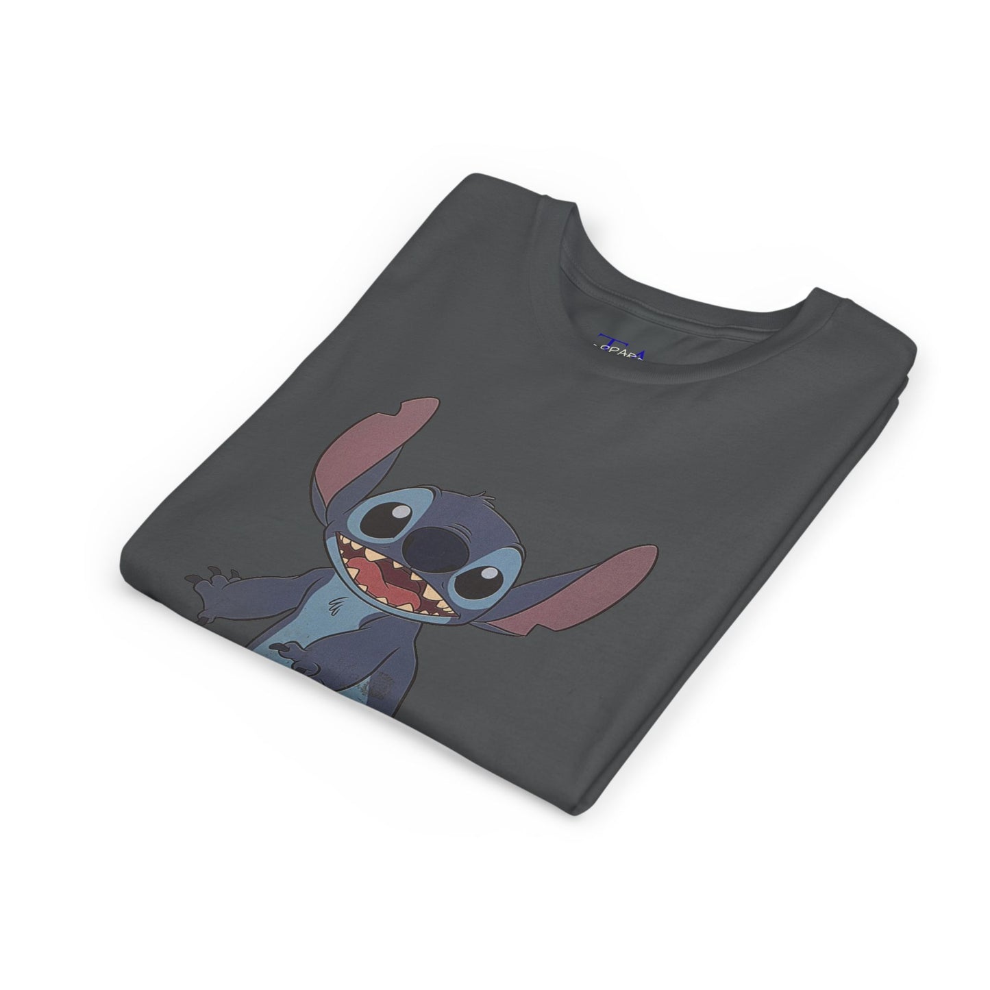 Kids Short Sleeve Tee with Stitch, Cute Kids Tee, Fun Gift for Boys & Girls, Birthday Gift, Summer Wear, Kids' Fashion