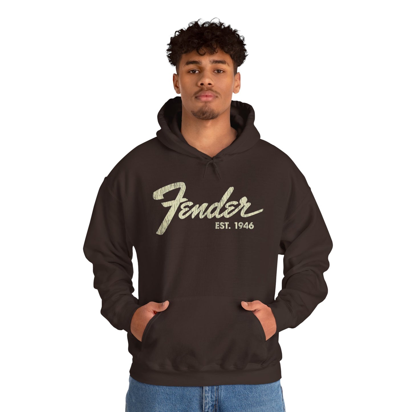 Fender Est 1946 Hoodie - Music Lovers Graphic Sweatshirt