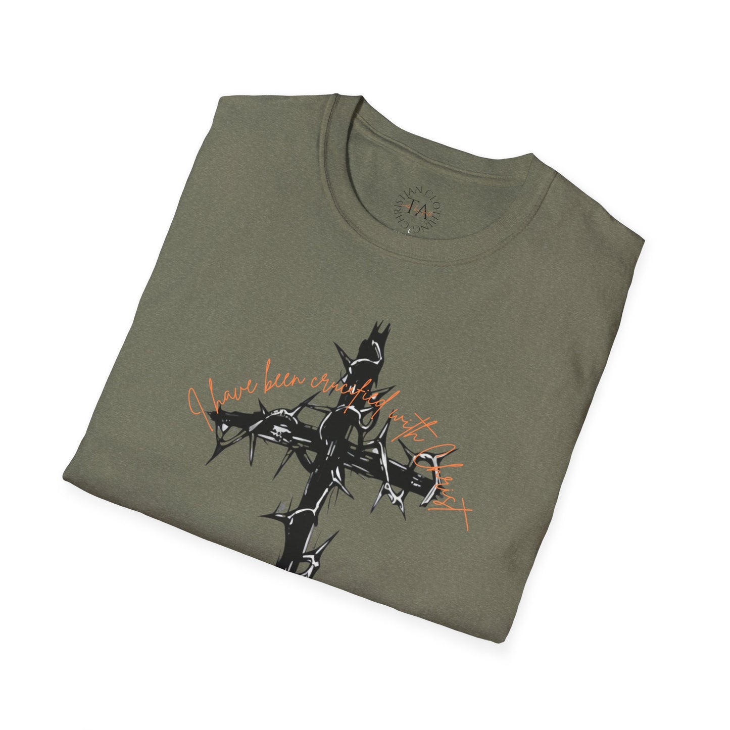 Faith Inspired Christian Cross Unisex T-Shirt - 'I Have Been Crucified with Christ' Design