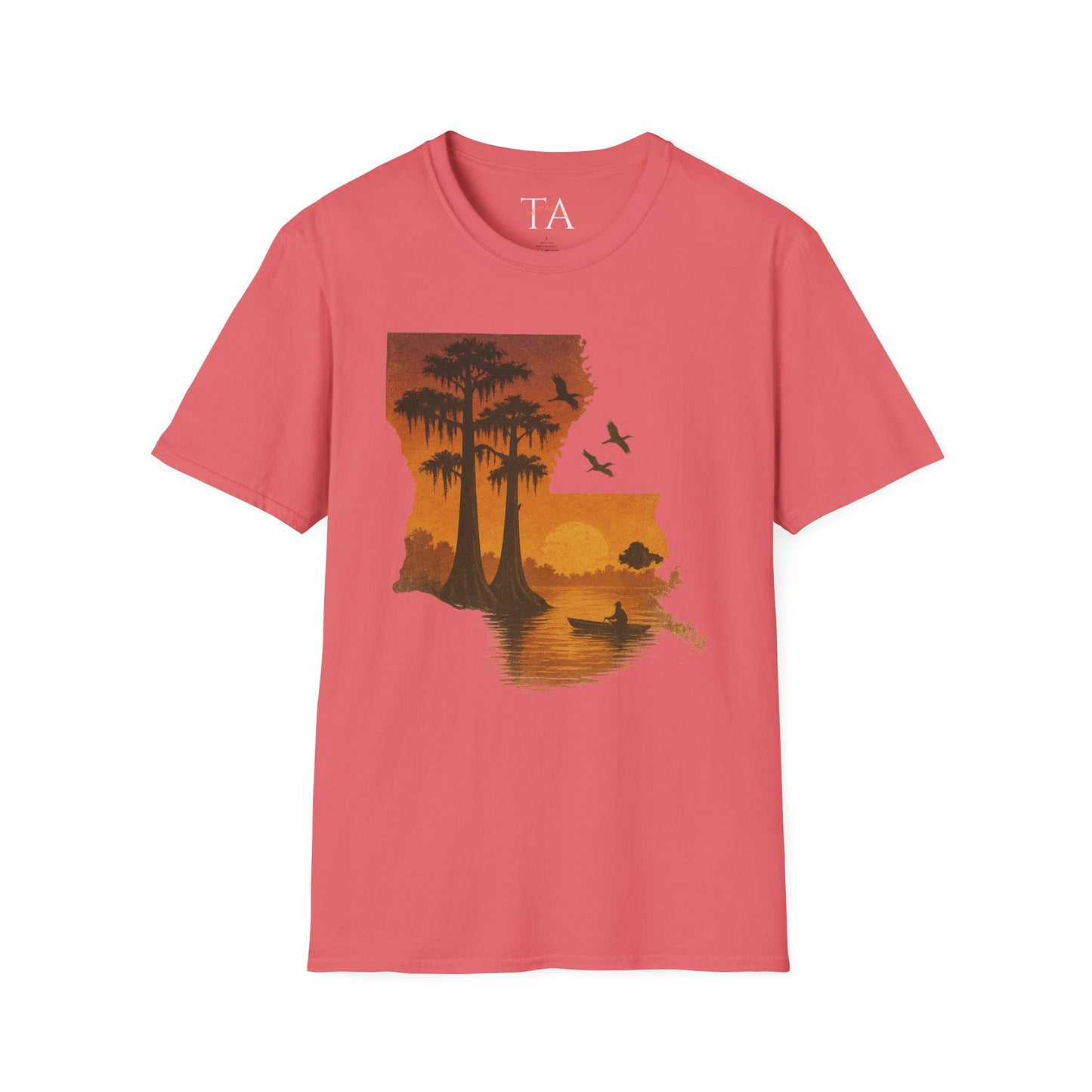 Louisiana Sunset T-Shirt, Unisex Beach Tee, Summer Vacation Shirt, Nature Lover Gift, Outdoor Adventure Apparel
