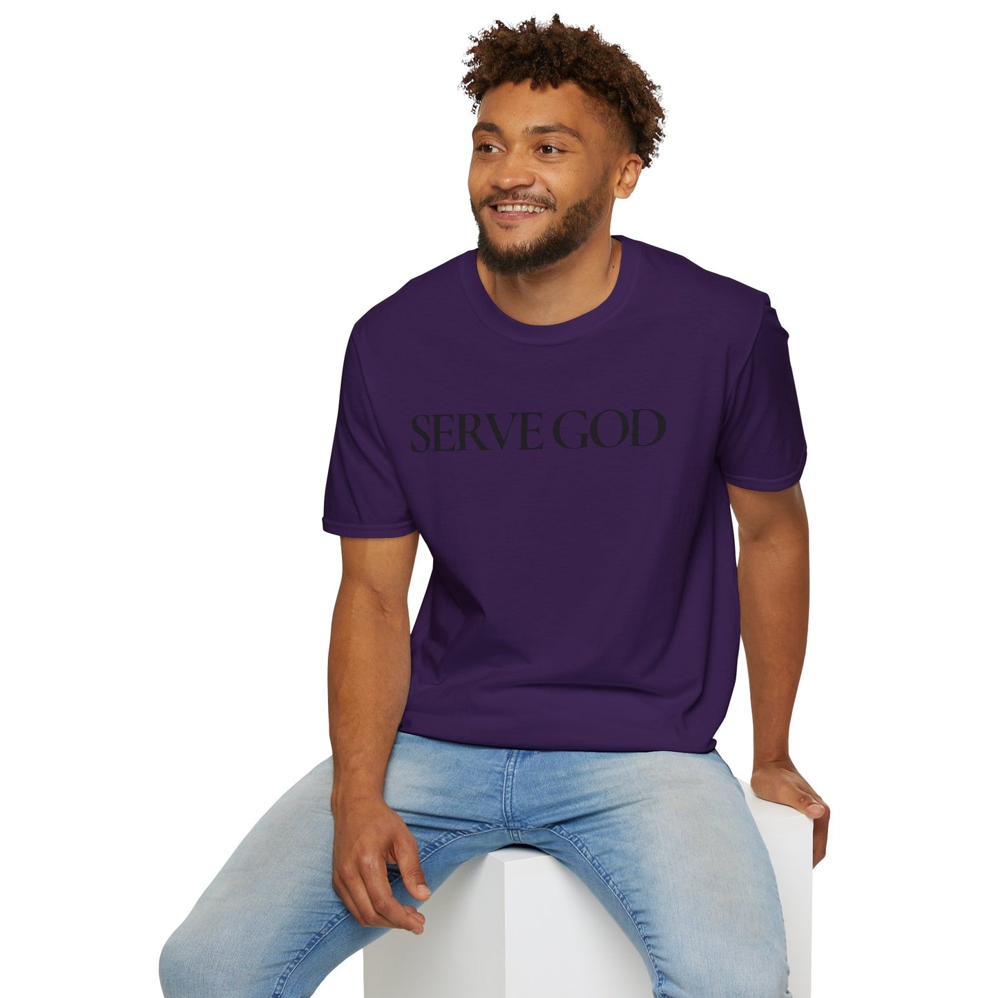 Faith Inspired "Serve God" T-Shirt - Inspirational Faith-Based Christian Gift