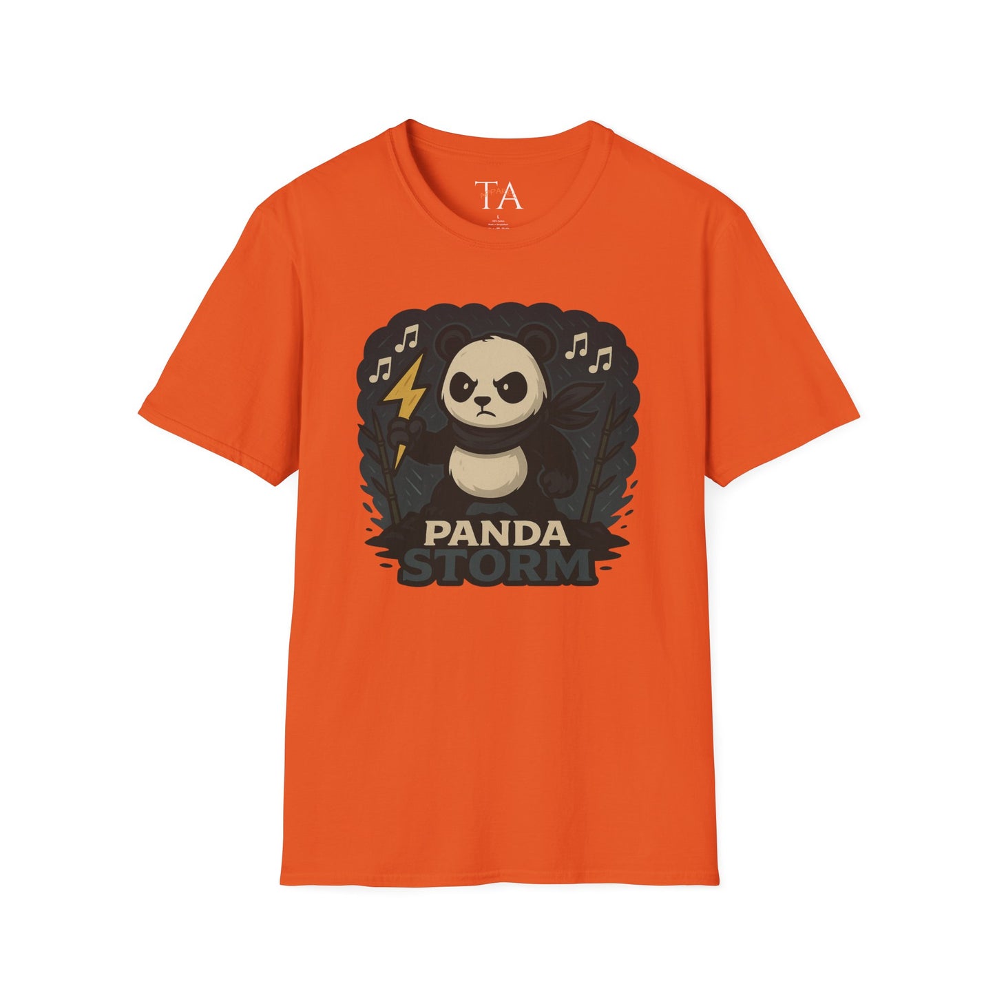 Panda Storm Tee for Animal and Music Lovers - Softstyle T-Shirt