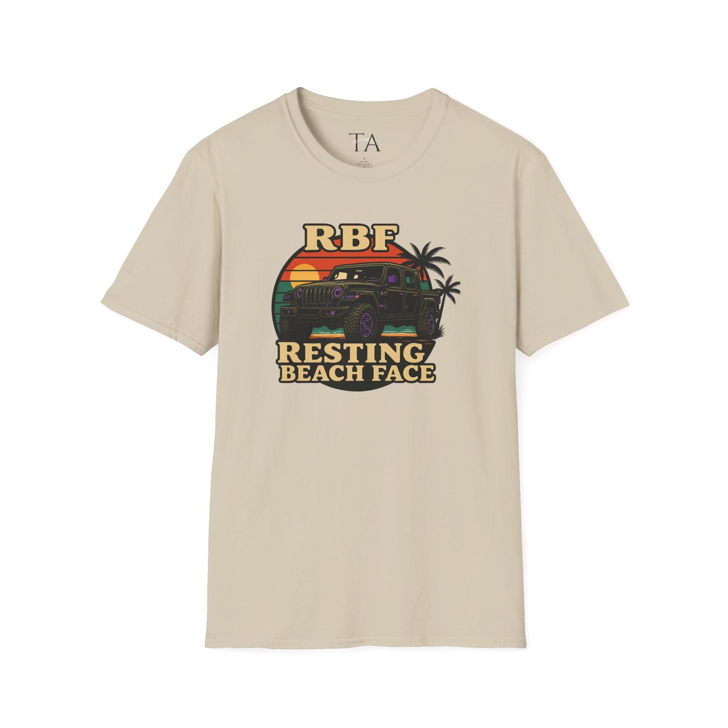Resting Beach Face T-Shirt | Resting Beach Face | Summer Casual Wear, Vacation Tee, Beach Lover Gift, Relaxed Style, Unisex Apparel