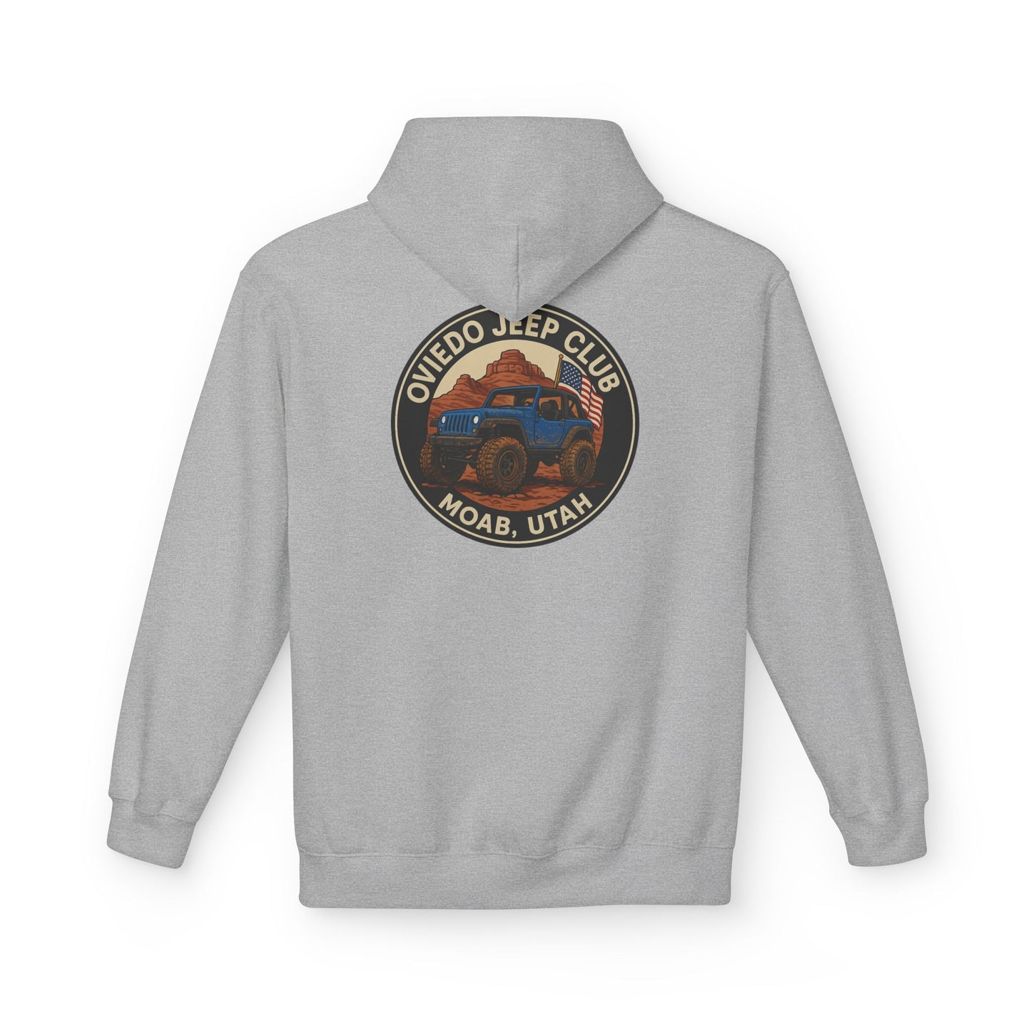 Oviedo Jeep Club Adventure Fleece Hoodie - Oviedo Jeep Club Outdoor Apparel for Jeep Lovers