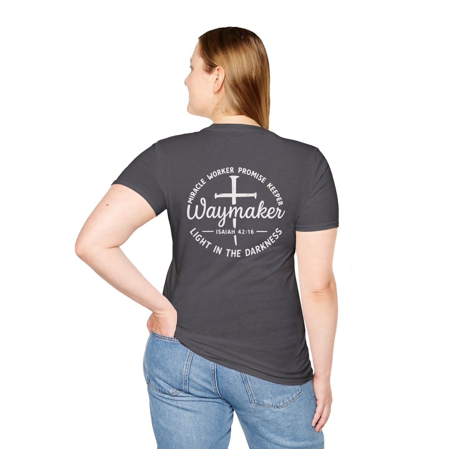 Faith Inspired Waymaker Registered Nurse Unisex Softstyle T-Shirt