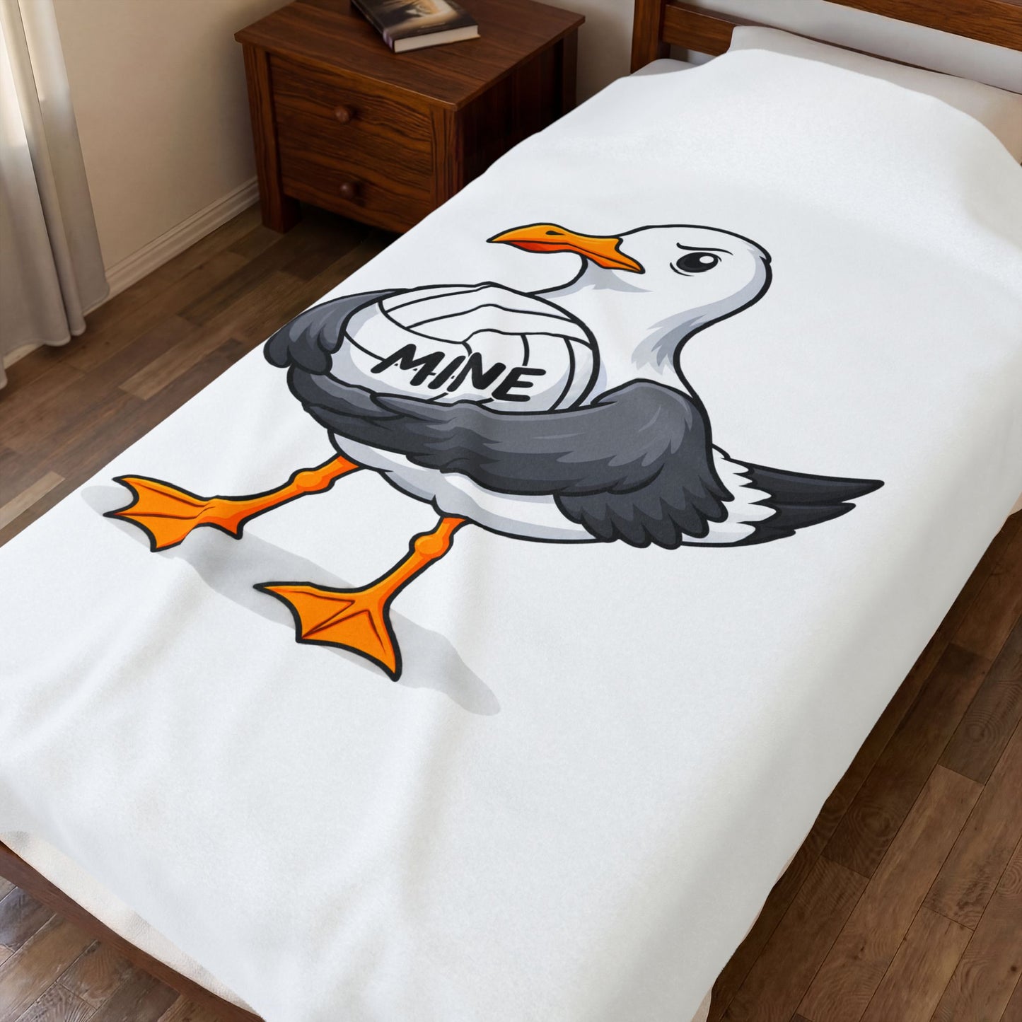 MINE Volleyball Seagull Velveteen Plush BlanketVelveteen