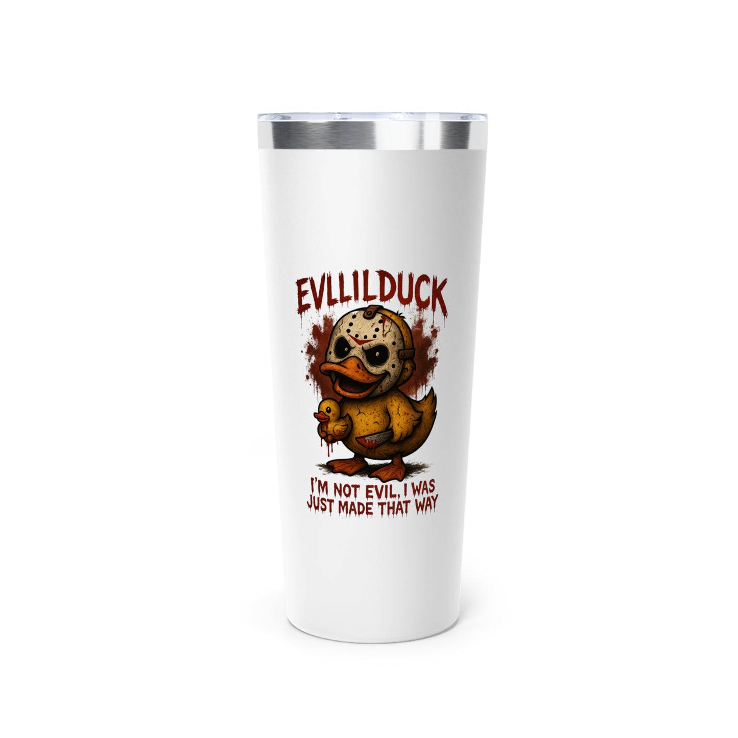 EVLLILDUCK Copper Tumbler - Quirky Saying Travel Mug, Perfect for Gifting