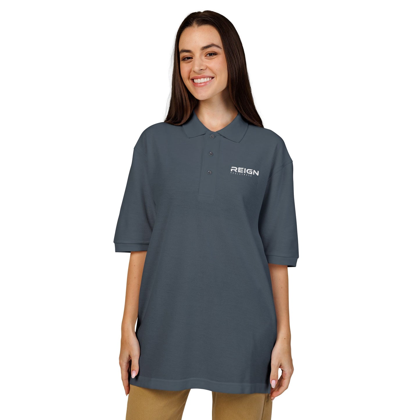 Reign Volleyball Embroidered Polo Shirt - Customizable
