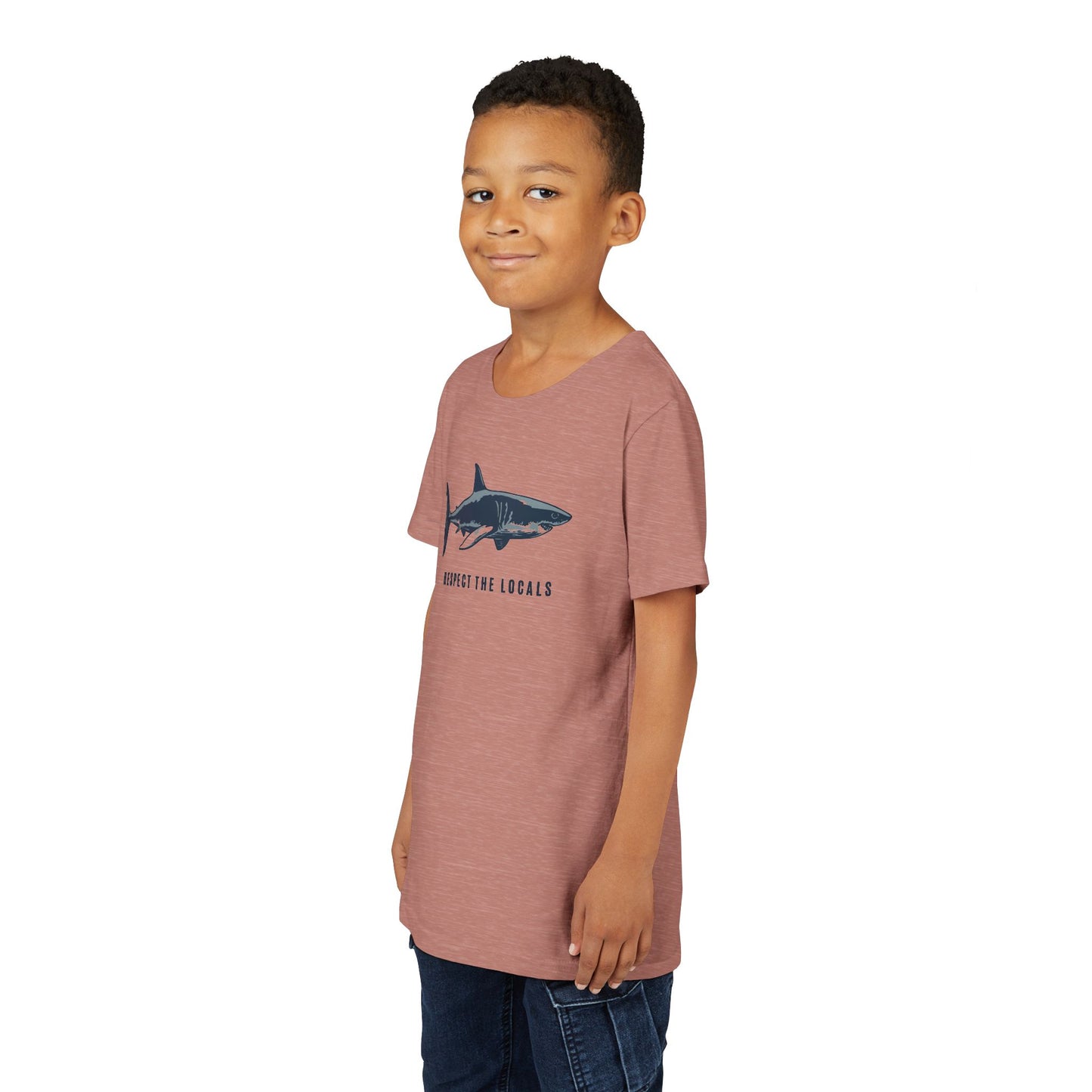 Kids Shark Youth Tee | Respect The Locals | Shark Lovers Shirt