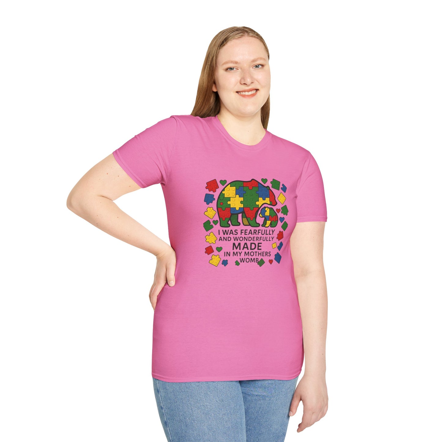 Autism Lego Mama Bear T-Shirt