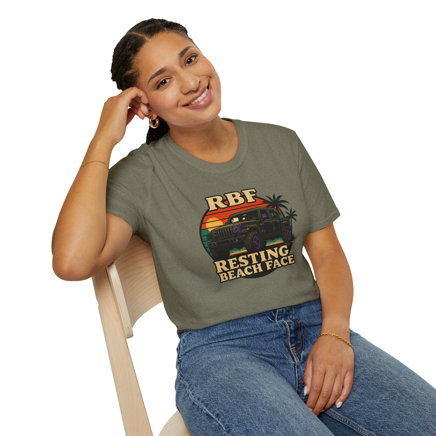 Resting Beach Face T-Shirt | Resting Beach Face | Summer Casual Wear, Vacation Tee, Beach Lover Gift, Relaxed Style, Unisex Apparel