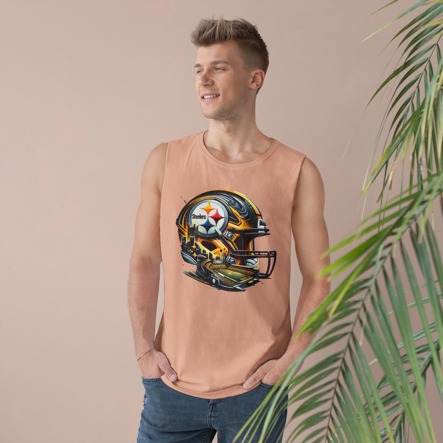 Football Unisex Sports Tank Top with Helmet Design, Casual Gym Wear, Game Day Outfit, Fitness Apparel, Athletic Gift