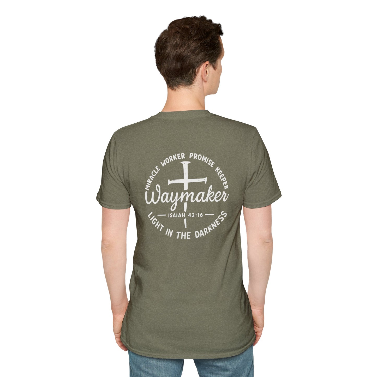 Faith Inspired Waymaker Registered Nurse Unisex Softstyle T-Shirt