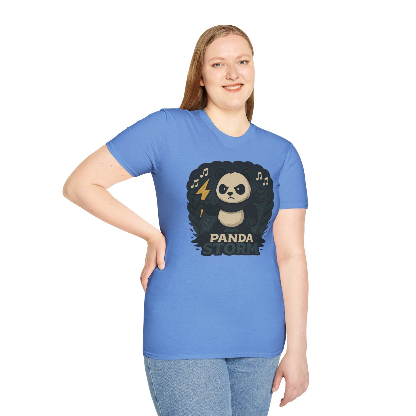 Panda Storm Tee for Animal and Music Lovers - Softstyle T-Shirt