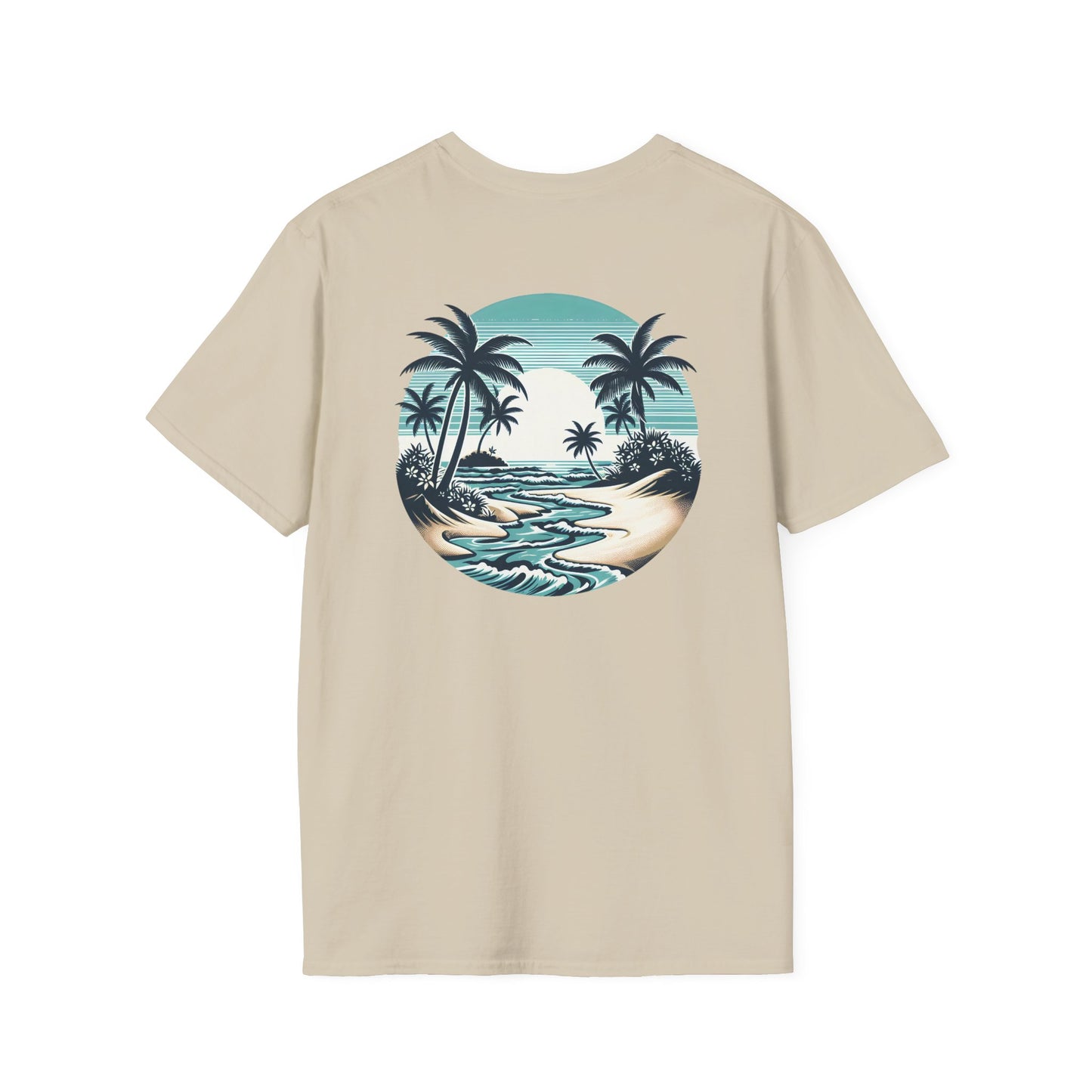 Tropical Vibes T-Shirt - Unisex Softstyle, Beachwear, Summer Fashion, Vacation Tee, Relaxed Fit, Outdoor Events