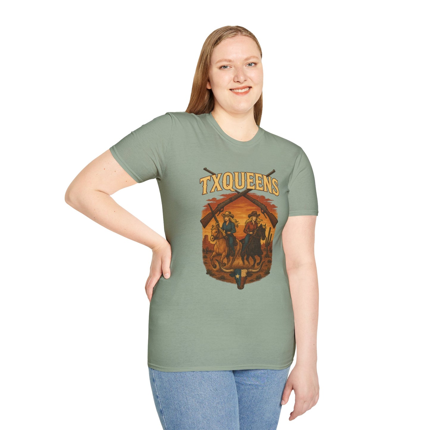 TXQUEENS Western Graphic Unisex T-Shirt