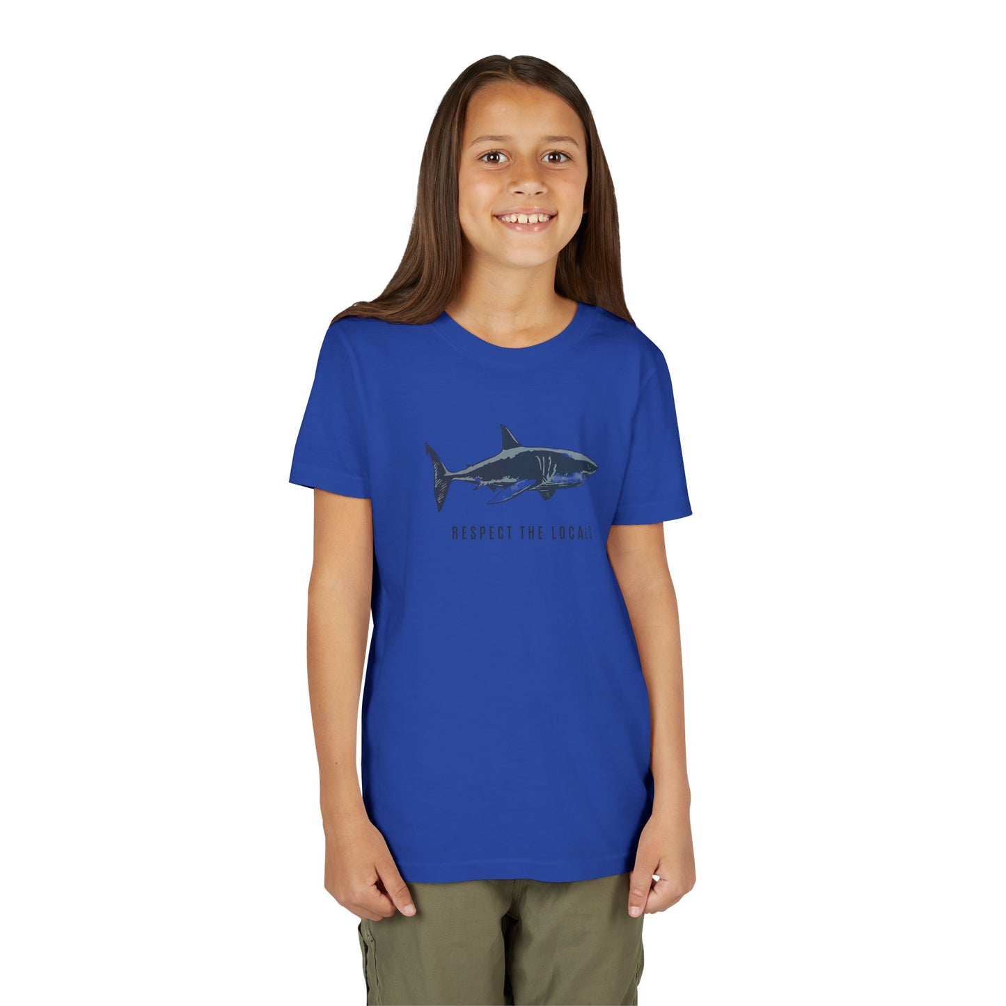 Kids Shark Youth Tee | Respect The Locals | Shark Lovers Shirt