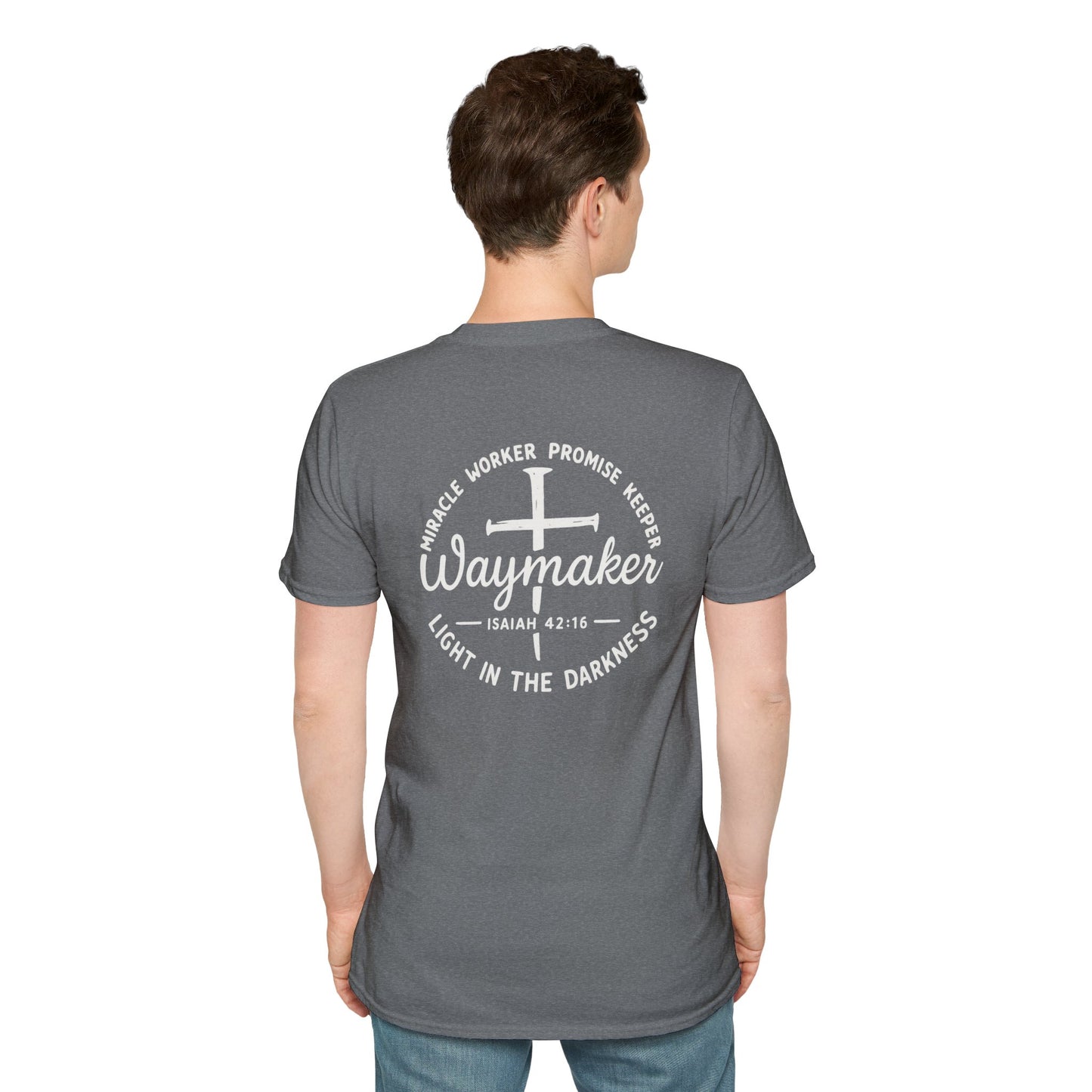 Faith Inspired Waymaker Registered Nurse Unisex Softstyle T-Shirt