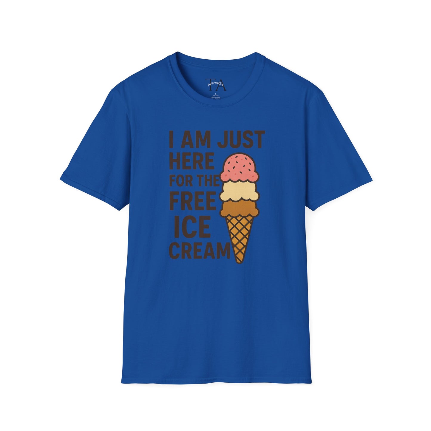 Ice Cream Lover's Unisex T-Shirt, Funny Graphic Tee, Summer Apparel, Sweet Treats Gift, Birthday Humor Shirt