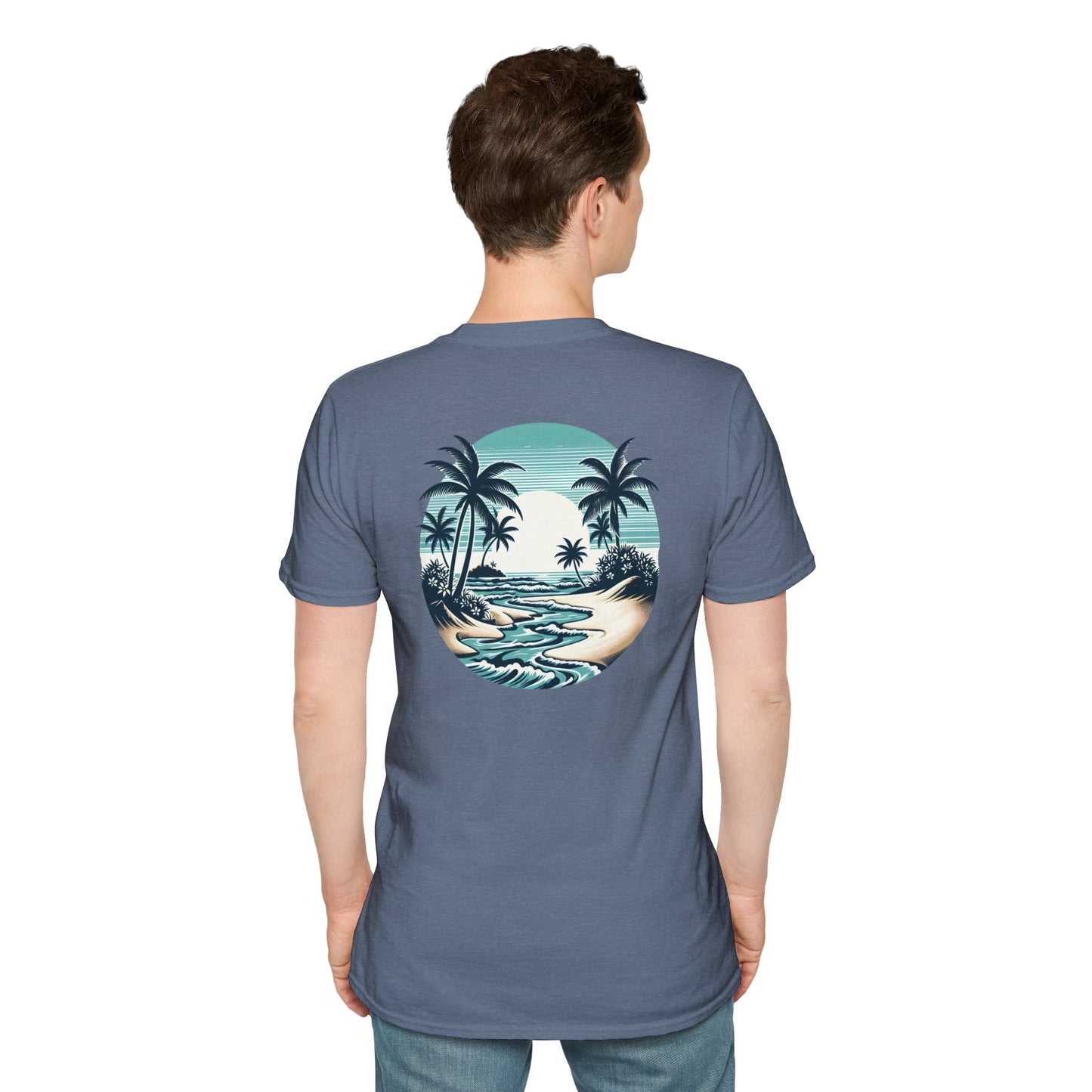 Tropical Vibes T-Shirt - Unisex Softstyle, Beachwear, Summer Fashion, Vacation Tee, Relaxed Fit, Outdoor Events