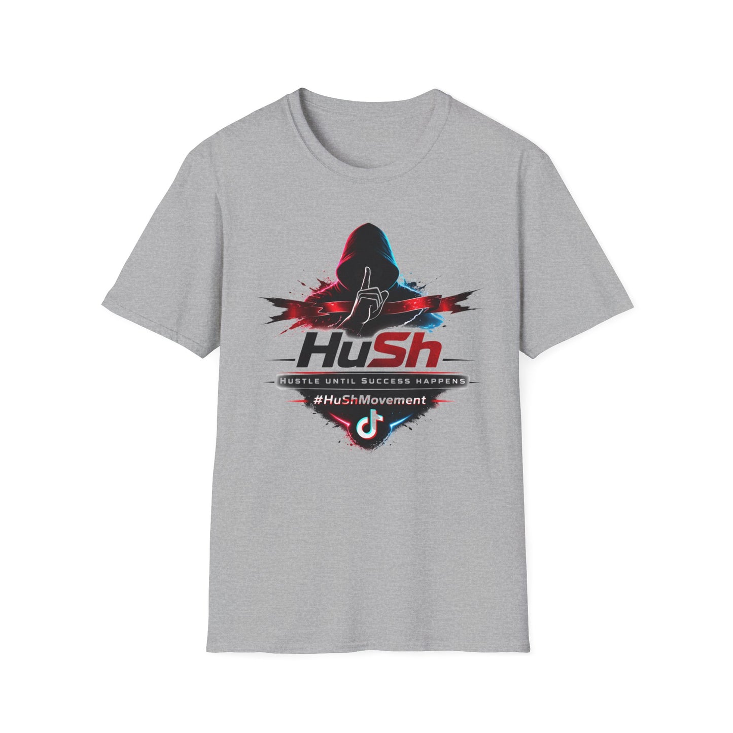 #HuSh silhouette graphic Tee | Hustle Until Success Happens, #HuShMovement
