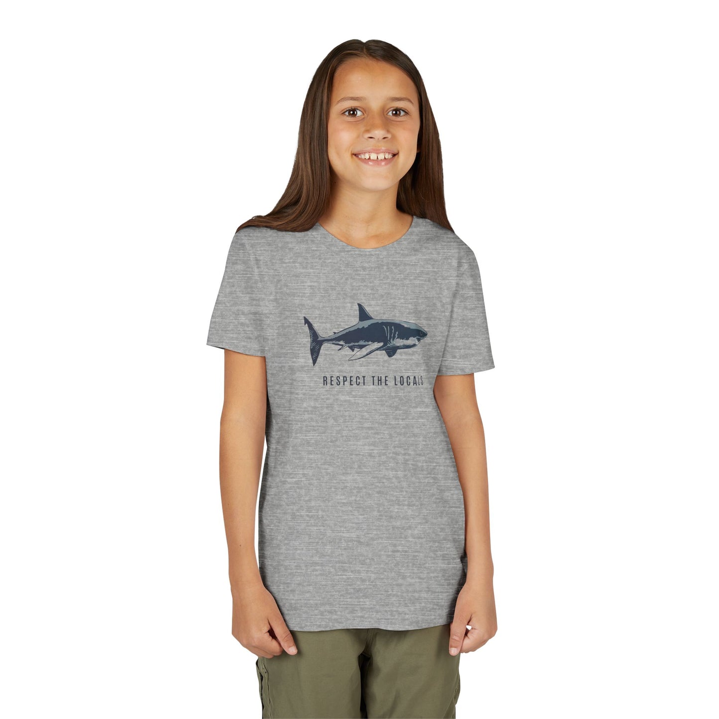 Kids Shark Youth Tee | Respect The Locals | Shark Lovers Shirt