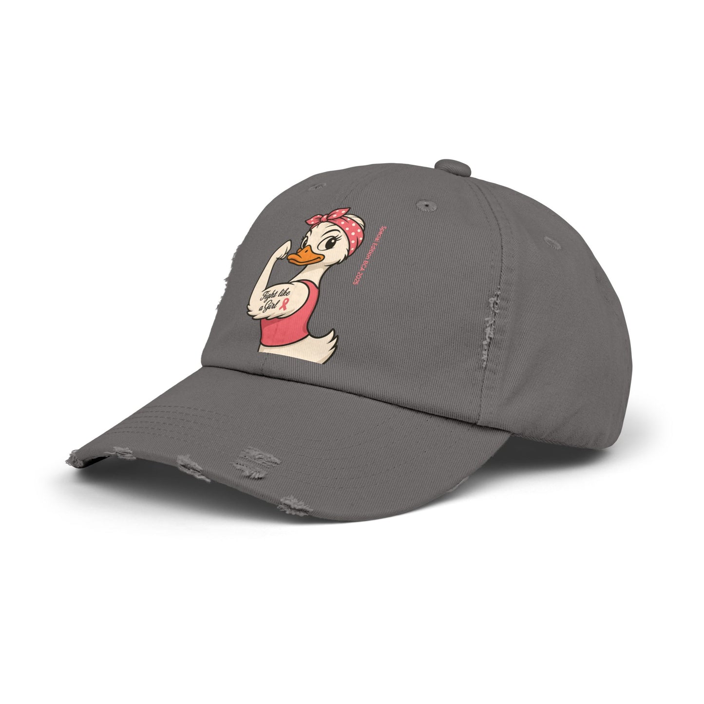 Breast Cancer Awareness - Fight Like a Girl - Roxie the Riveter Duck