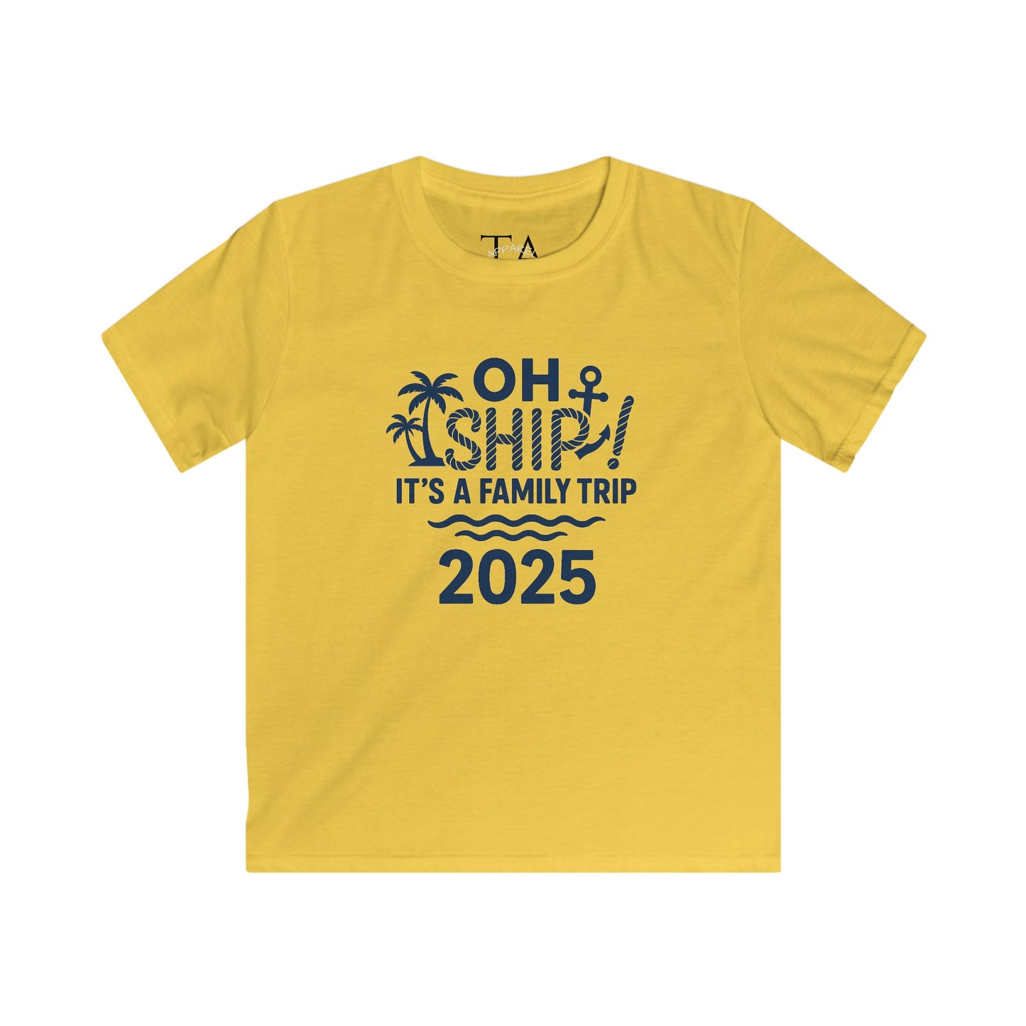 Family Cruise Vacation T-Shirt - Oh Ship, It's A Family Trip
