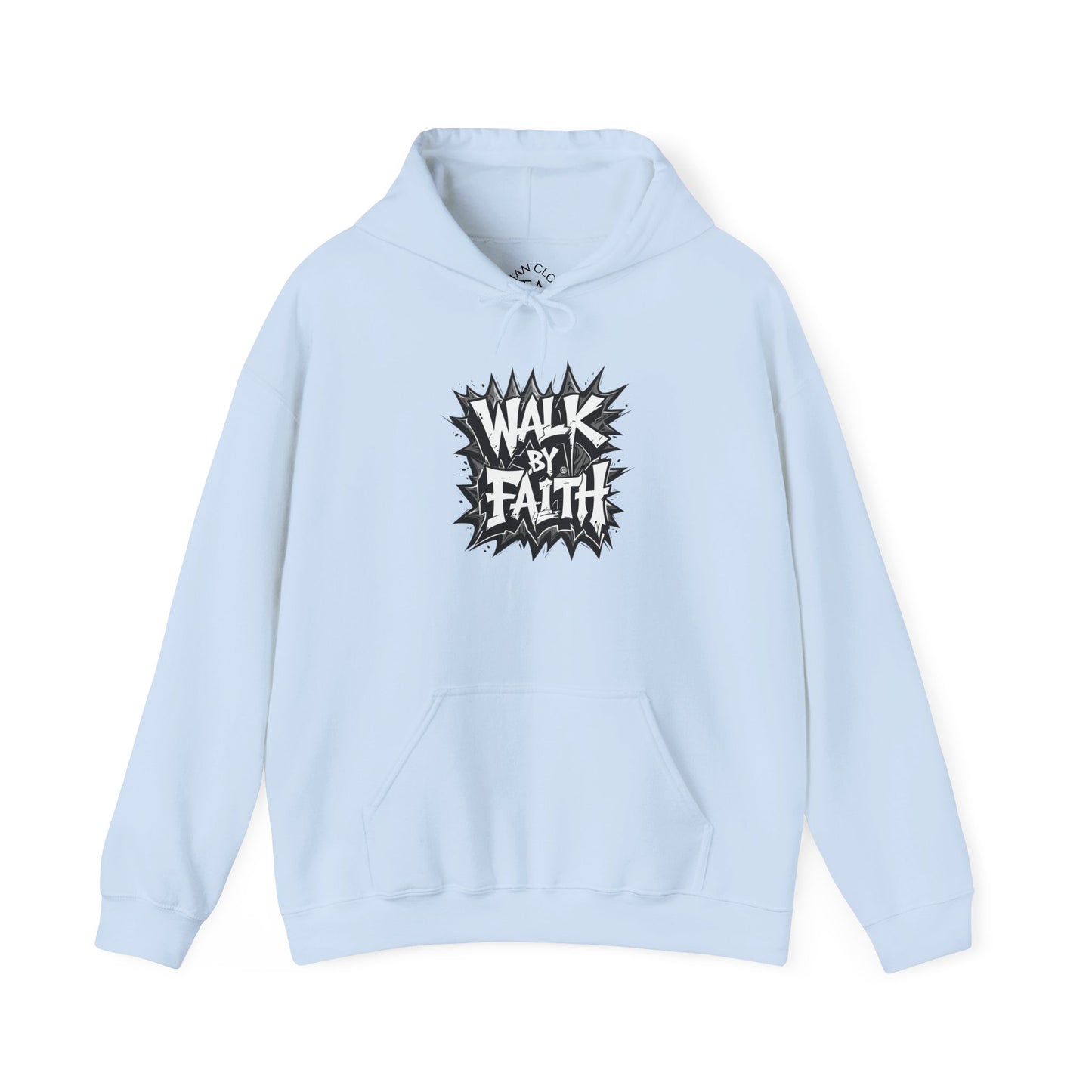 Faith Inspired Unisex Walk by Faith Hoodie - Inspirational Unisex Sweatshirt, Faith Apparel, Cozy Casual Wear, Gift for Believers, Everyday Comfort