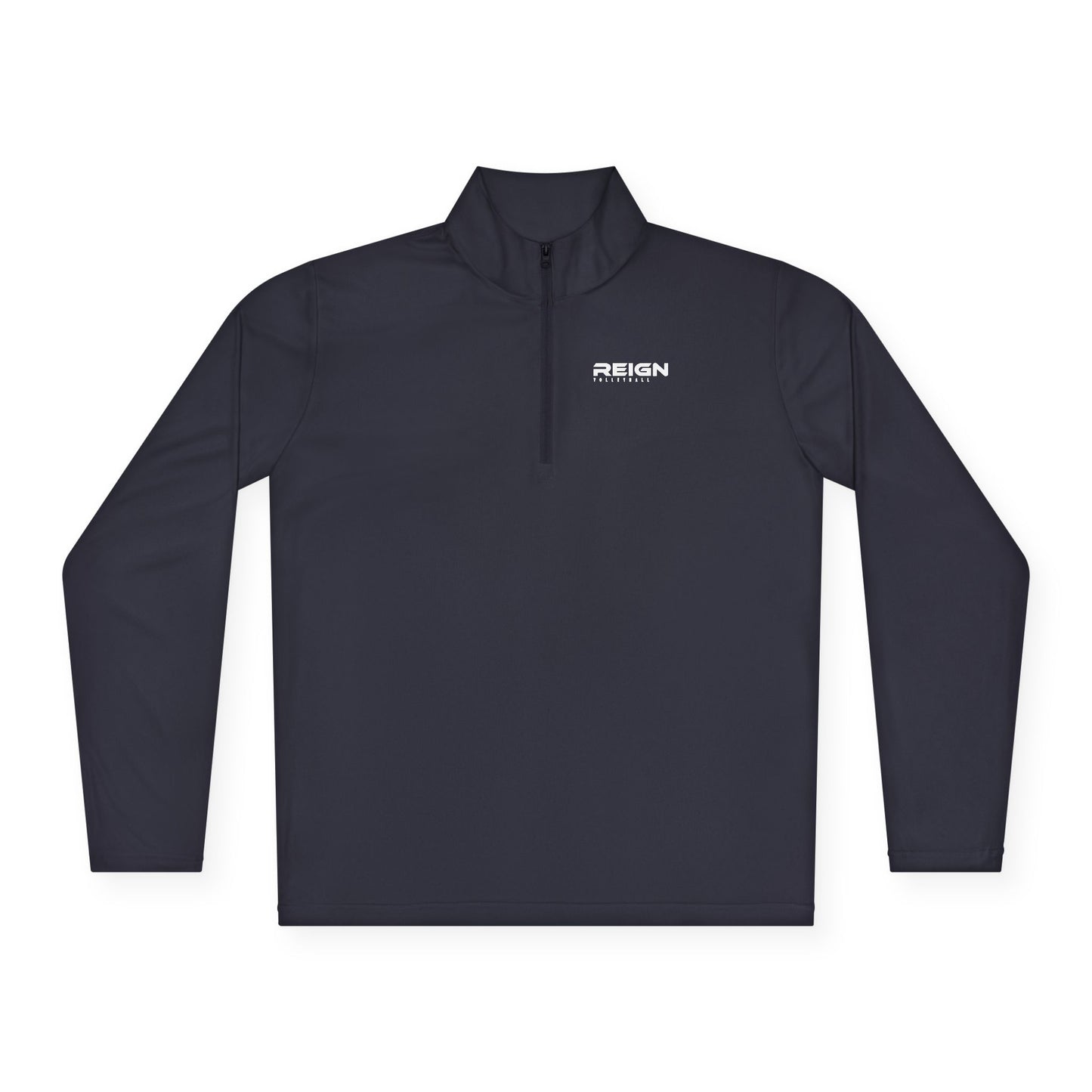 Reign Volleyball Quarter-Zip Pullover — Minimal 'weekend' Chest Logo Pullover
