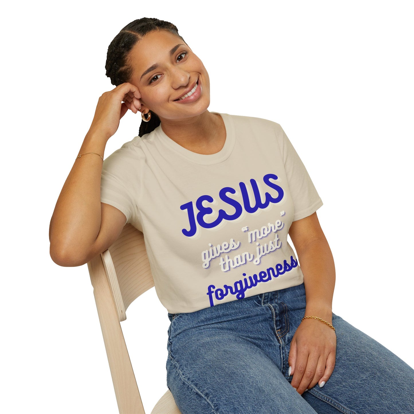Faith Inspired Jesus Unisex T-Shirt - JESUS gives more than just forgiveness