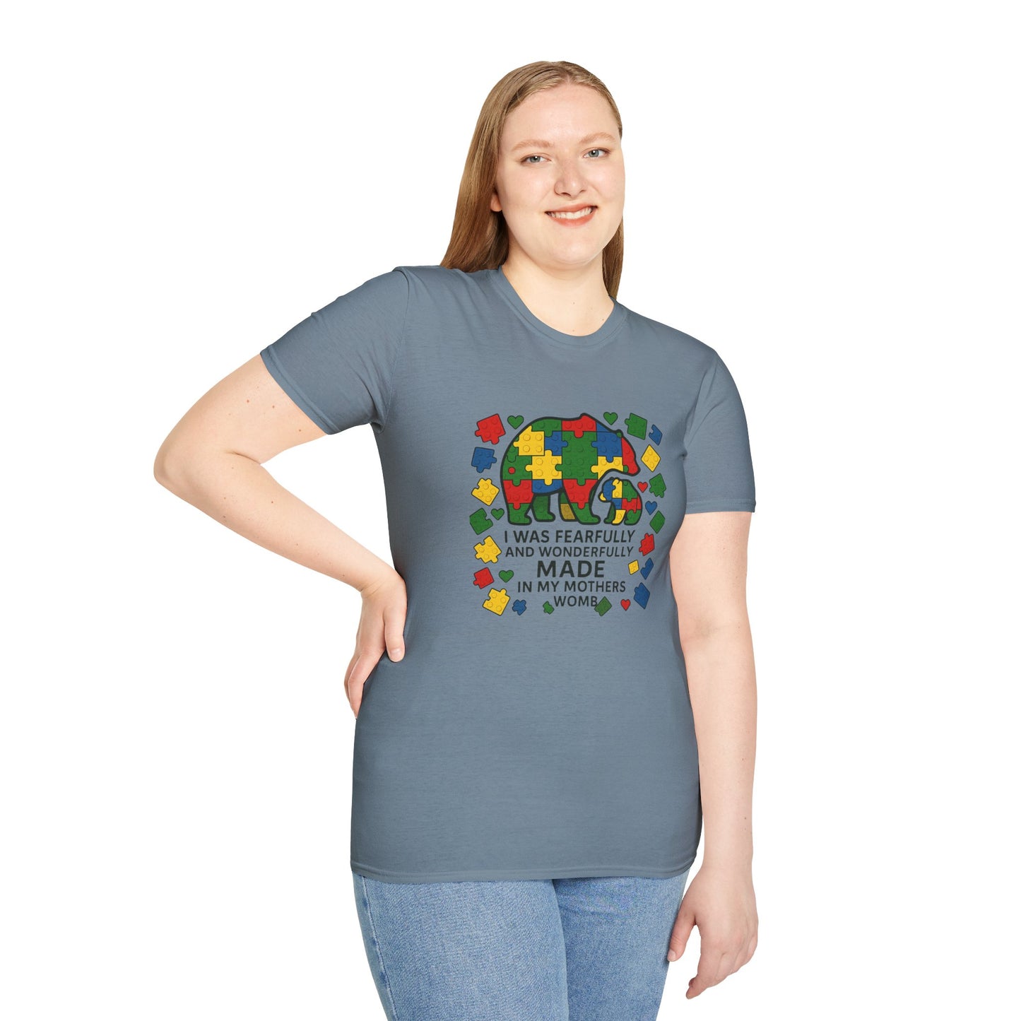 Autism Lego Mama Bear T-Shirt