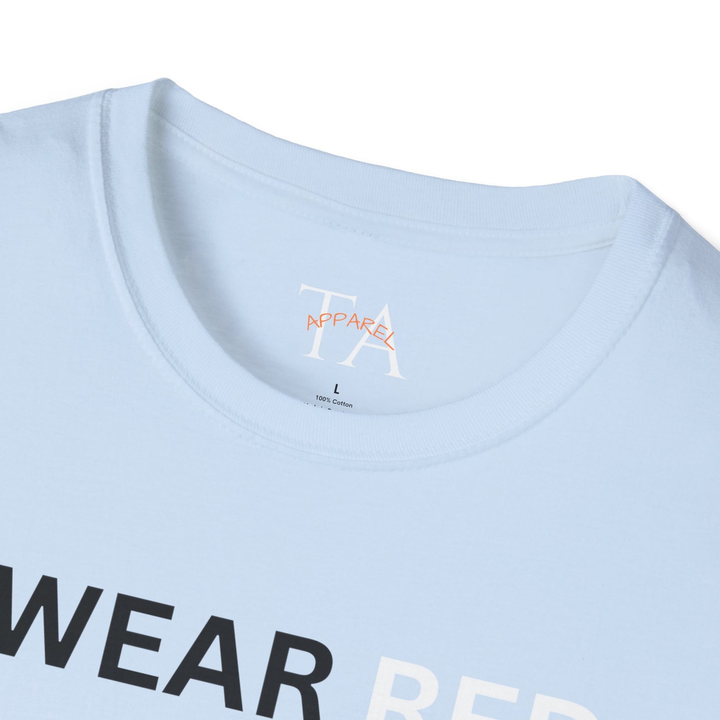 MMIW Unisex Softstyle T-Shirt with 'I Wear Red - MMIW' Design | Awareness Apparel, Indigenous Rights, Casual Wear, Statement Clothing, Gift Idea