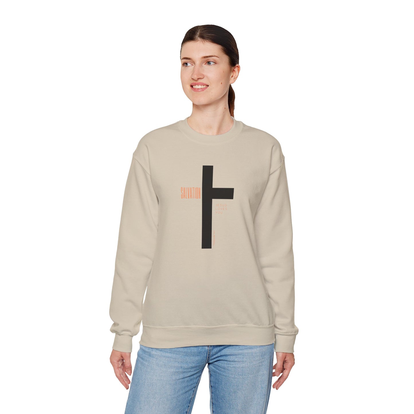 Faith Inspired Salvation Cross Sweatshirt
