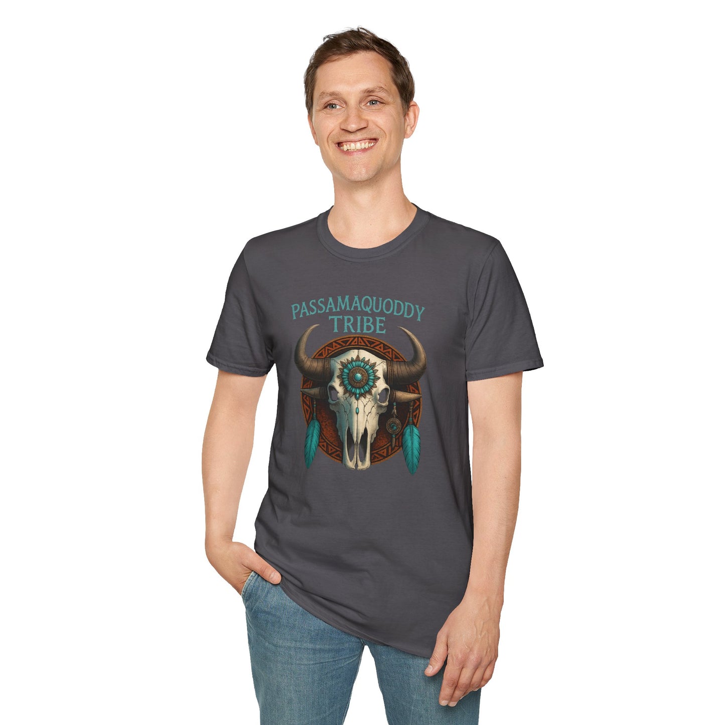Tribal Graphic T-Shirt - Passamaquoddy Tribe Design, Gift for Adventurers