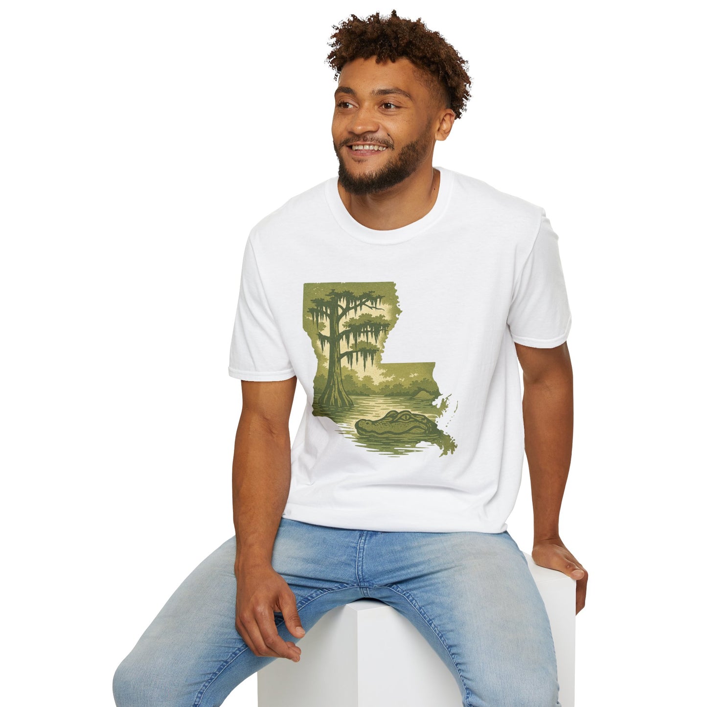 Louisiana Nature T-Shirt, Gift for Nature Lovers, Unisex Tee, Travel Souvenir, Outdoor Enthusiast Apparel, Urban Jungle Style