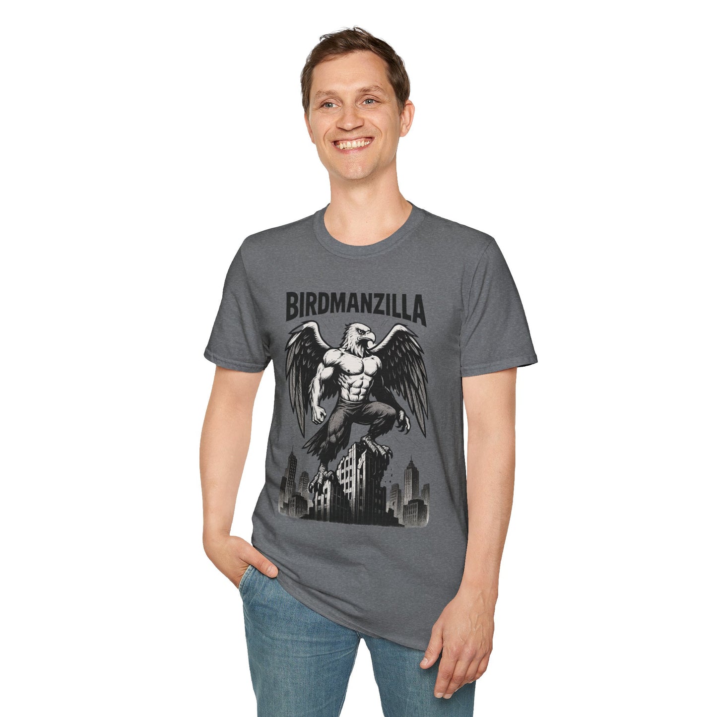 Birdmanzilla Graphic Tee - Unisex T-Shirt, Casual Wear, Unique Gift, Men's Fashion