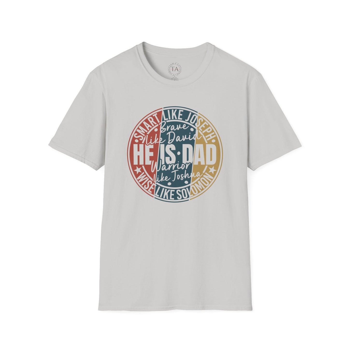 Faith Inspired Smart Like Dad Unisex Softstyle T-Shirt, Gifts for Father's Day, Casual Wear, Birthday Shirt, Dad Life Tee