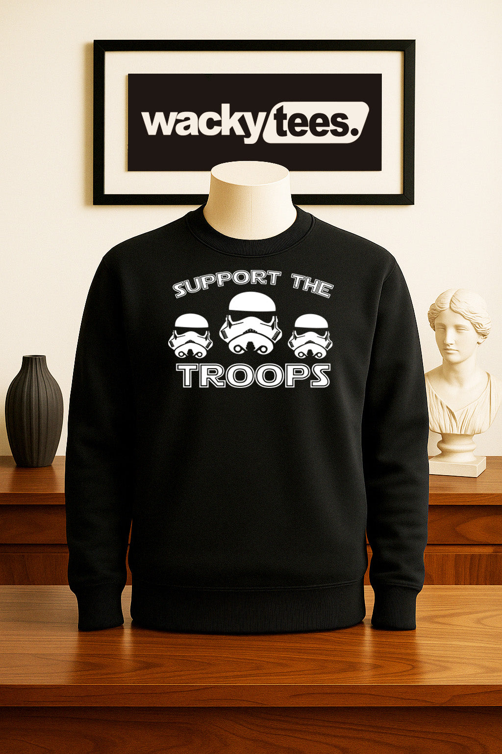 Support The Troops Storm Troopers Graphic Tee Shirt