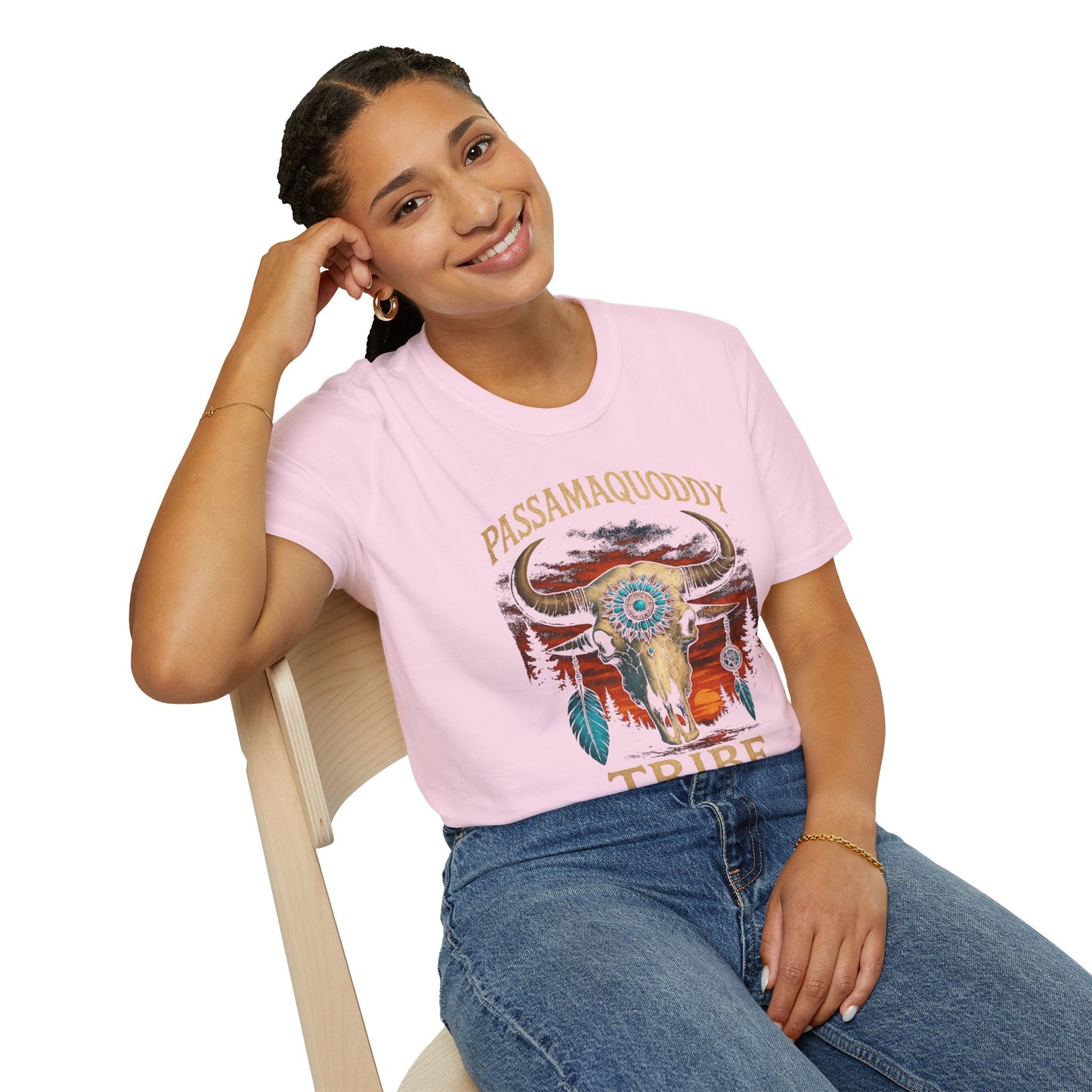 Tribal Graphic T-Shirt - Passamaquoddy Tribe Design3, Gift for Adventurers