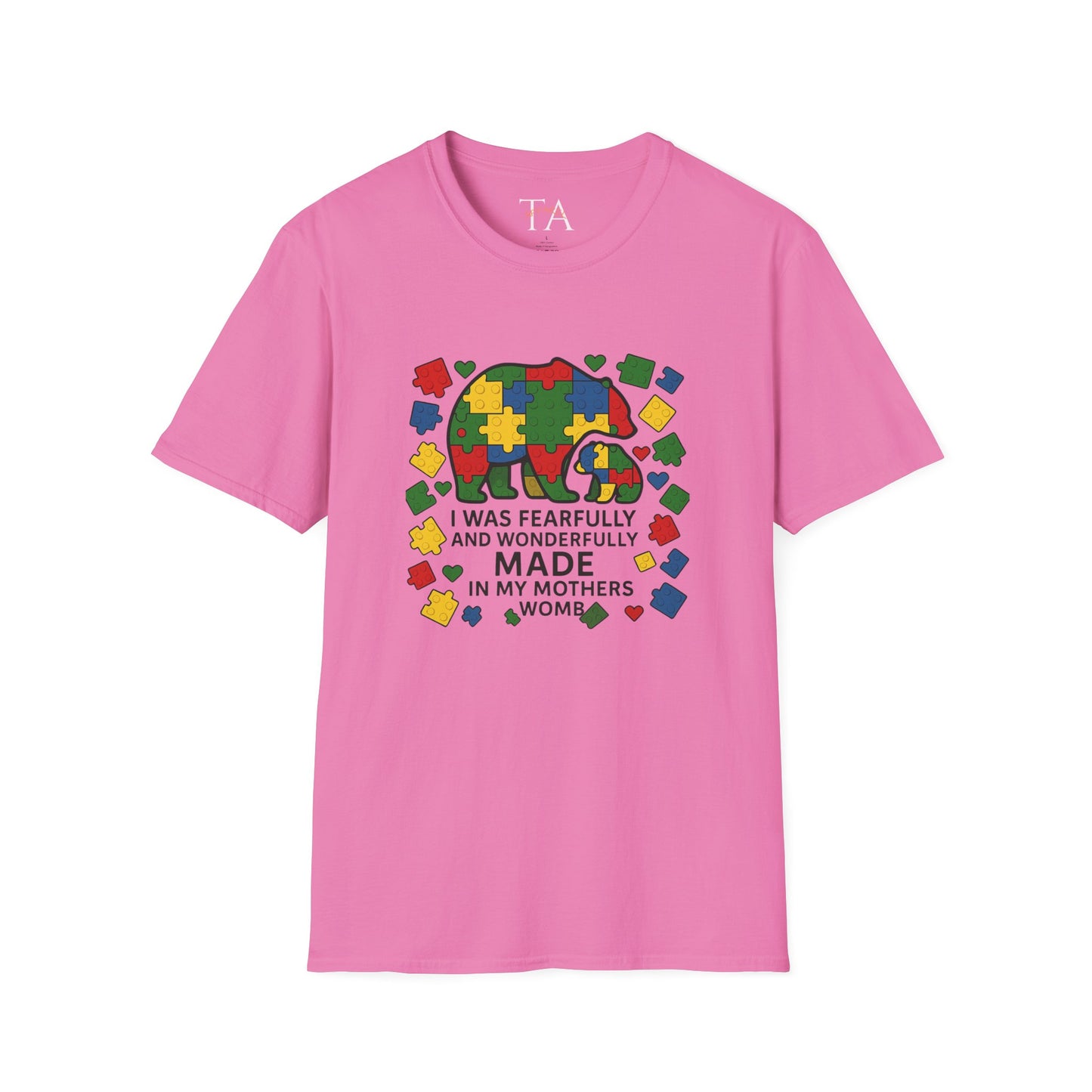Autism Lego Mama Bear T-Shirt